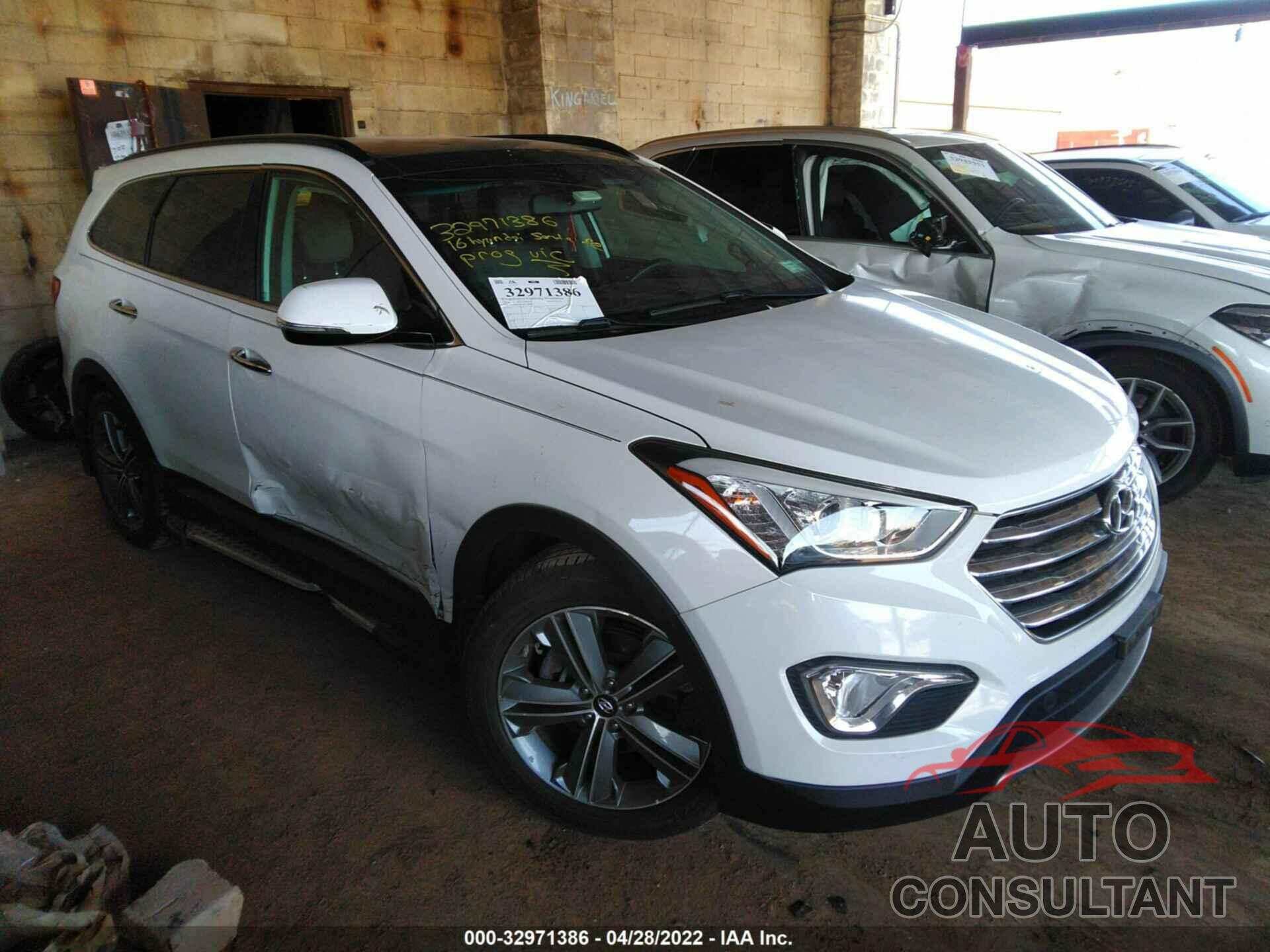 HYUNDAI SANTA FE 2016 - KM8SRDHF4GU149539