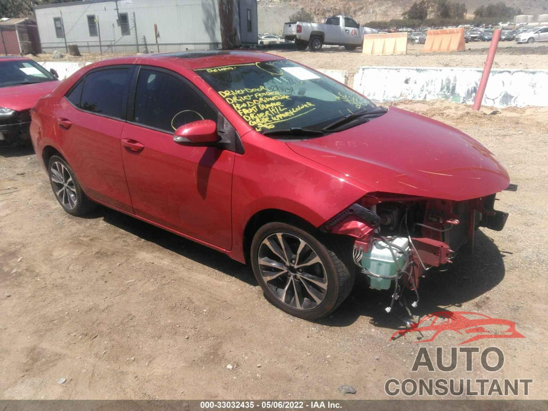 TOYOTA COROLLA 2017 - 2T1BURHE0HC807850