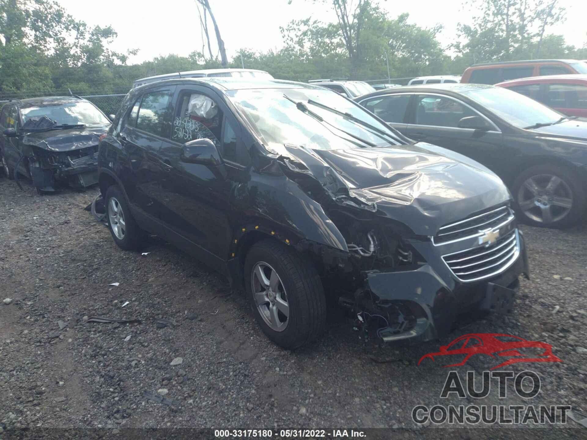 CHEVROLET TRAX 2016 - KL7CJNSB8GB682319