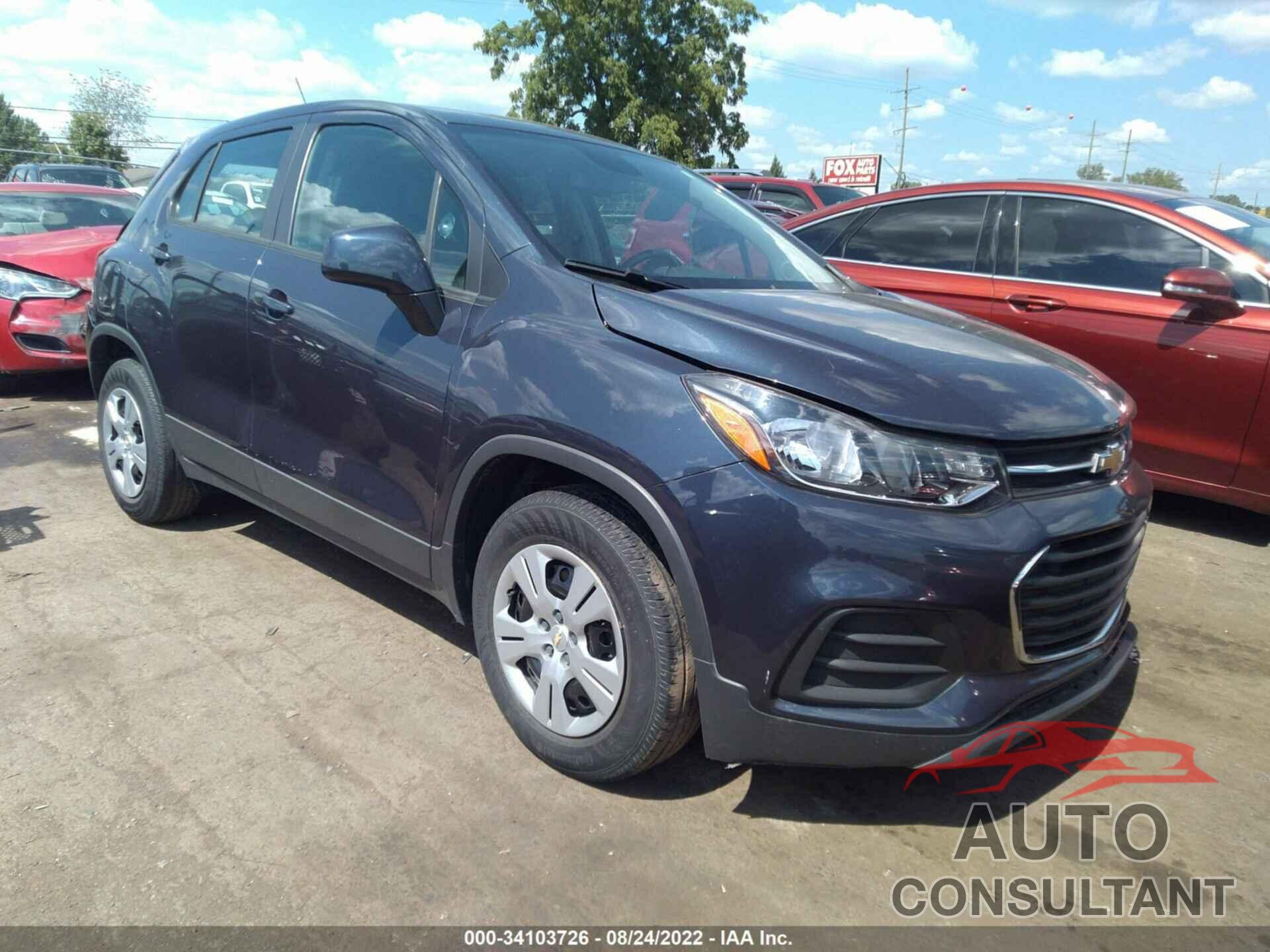 CHEVROLET TRAX 2018 - 3GNCJKSB6JL152283