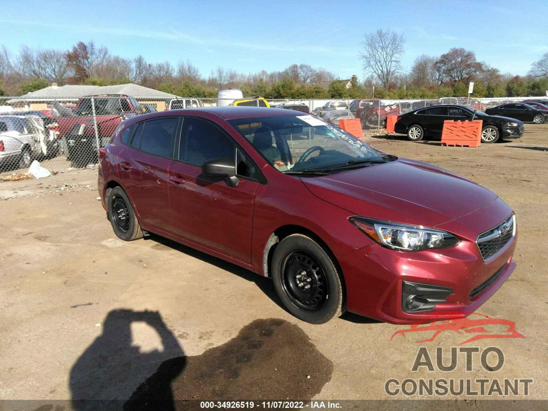 SUBARU IMPREZA 2019 - 4S3GTAA62K1707418