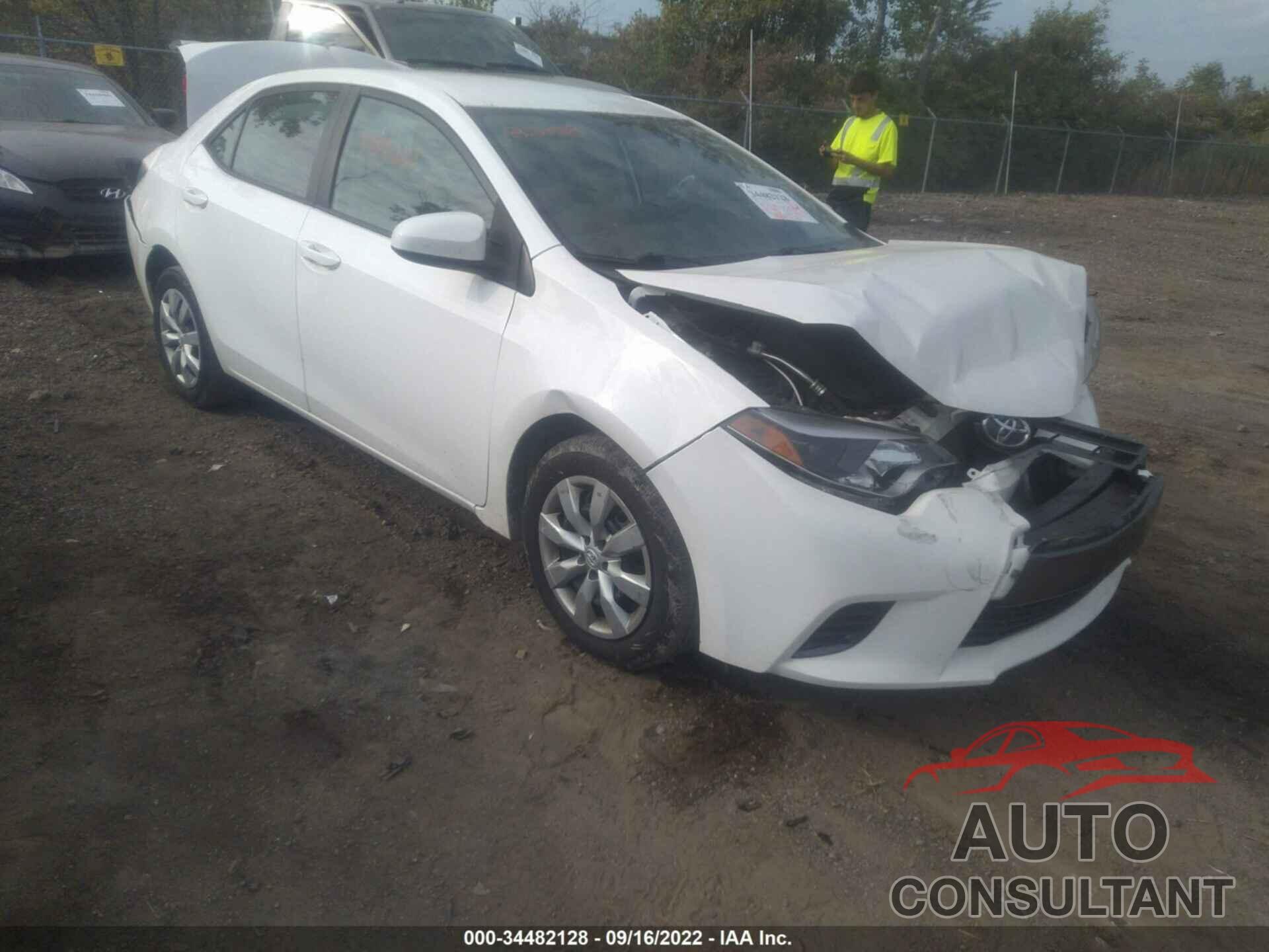 TOYOTA COROLLA 2016 - 2T1BURHE1GC493737