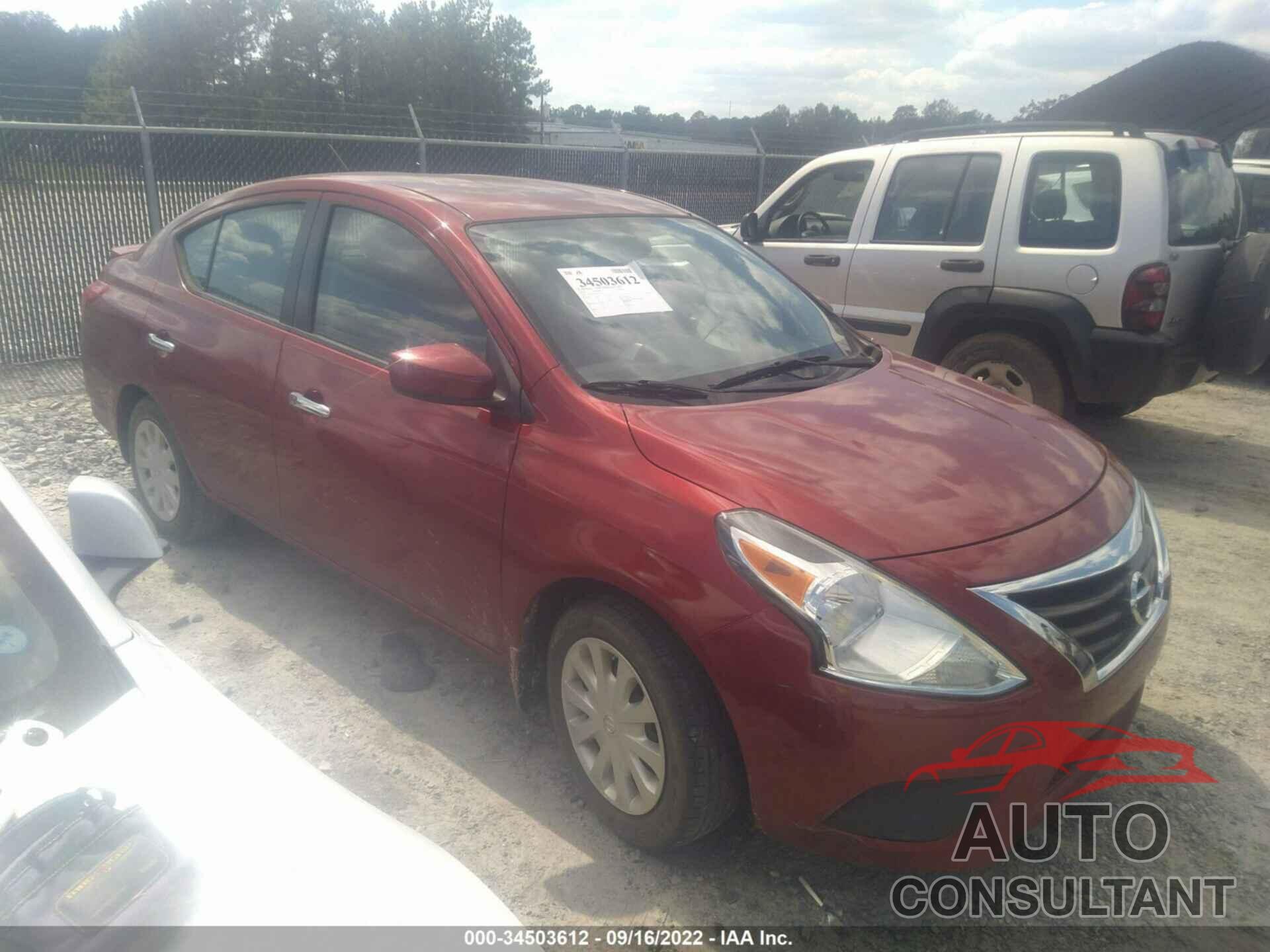 NISSAN VERSA 2016 - 3N1CN7AP0GL910279