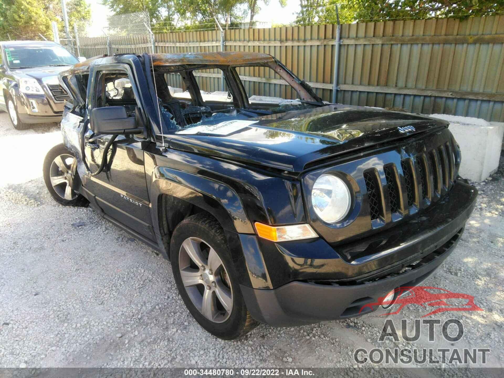 JEEP PATRIOT 2017 - 1C4NJPFA2HD209322