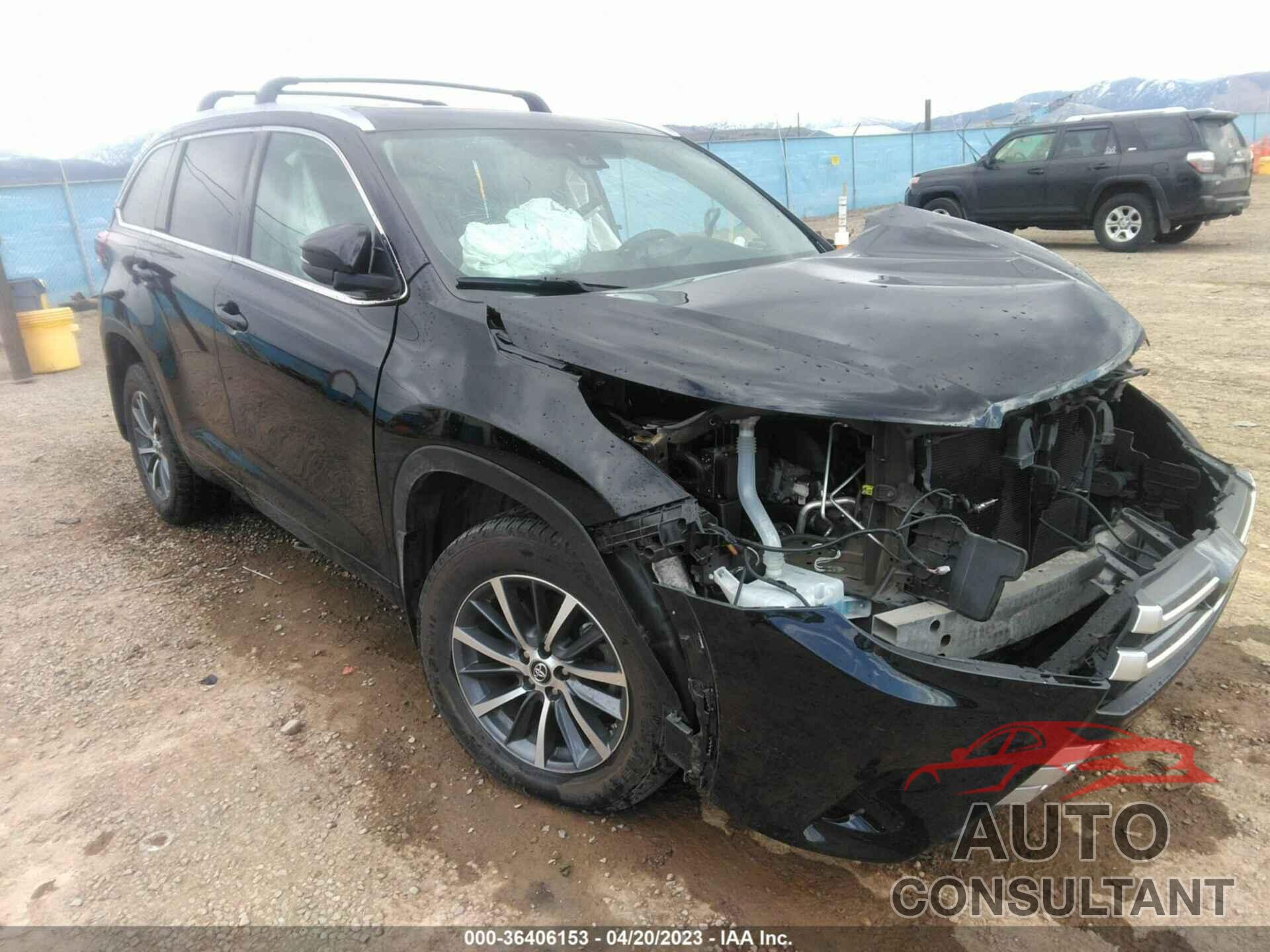 TOYOTA HIGHLANDER 2017 - 5TDJZRFH3HS484489