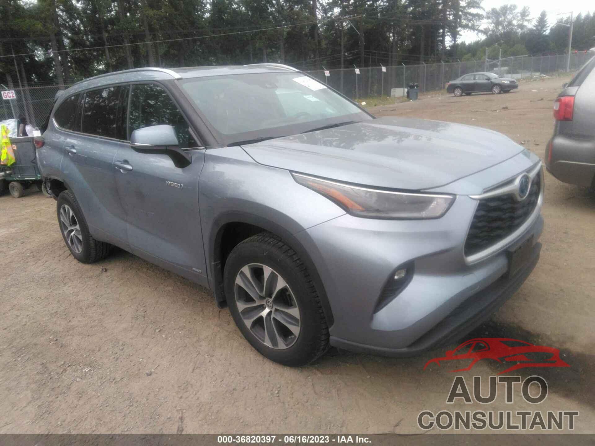 TOYOTA HIGHLANDER 2021 - 5TDHBRCH7MS033647