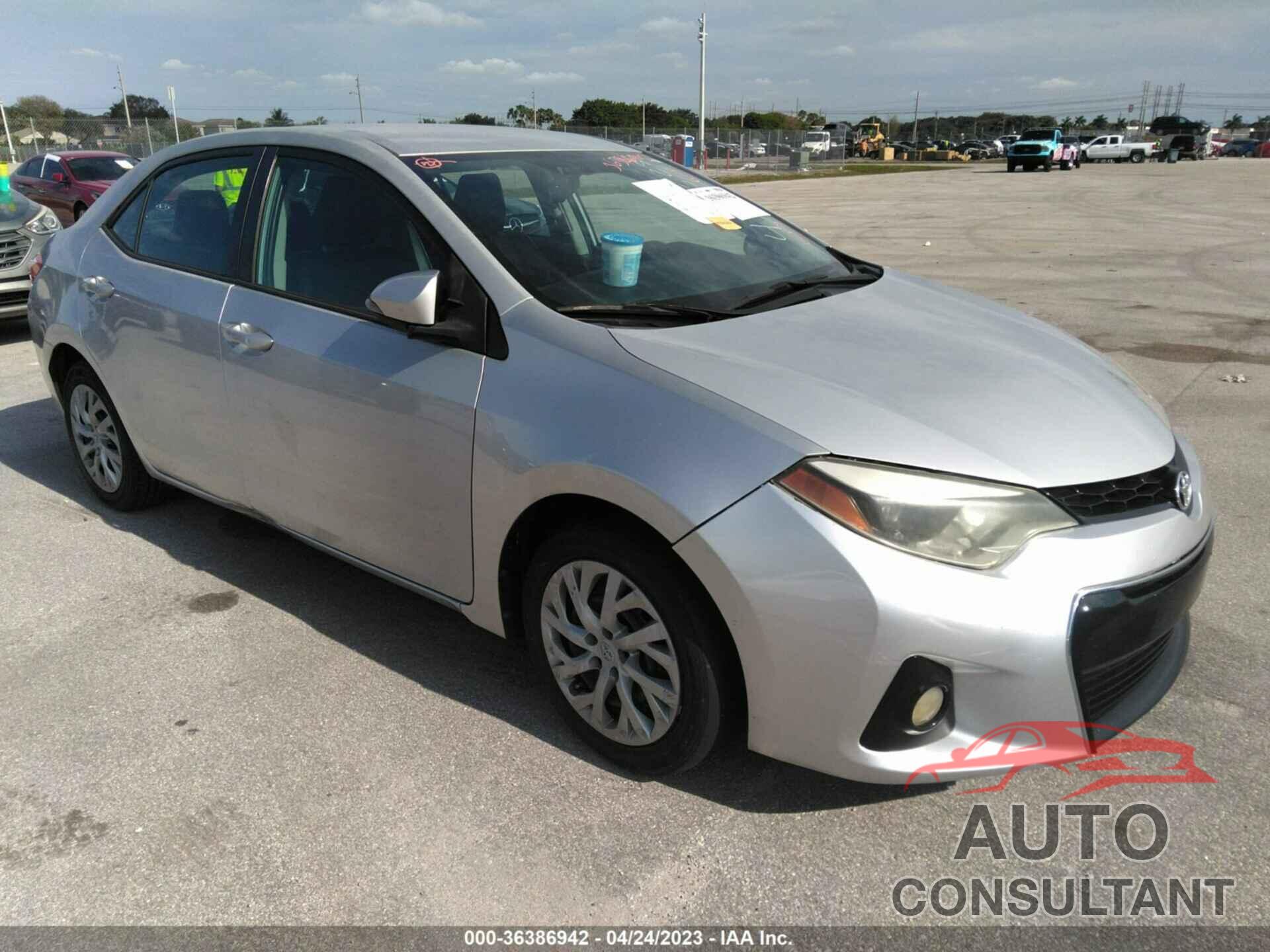 TOYOTA COROLLA 2015 - 2T1BURHEXFC438525