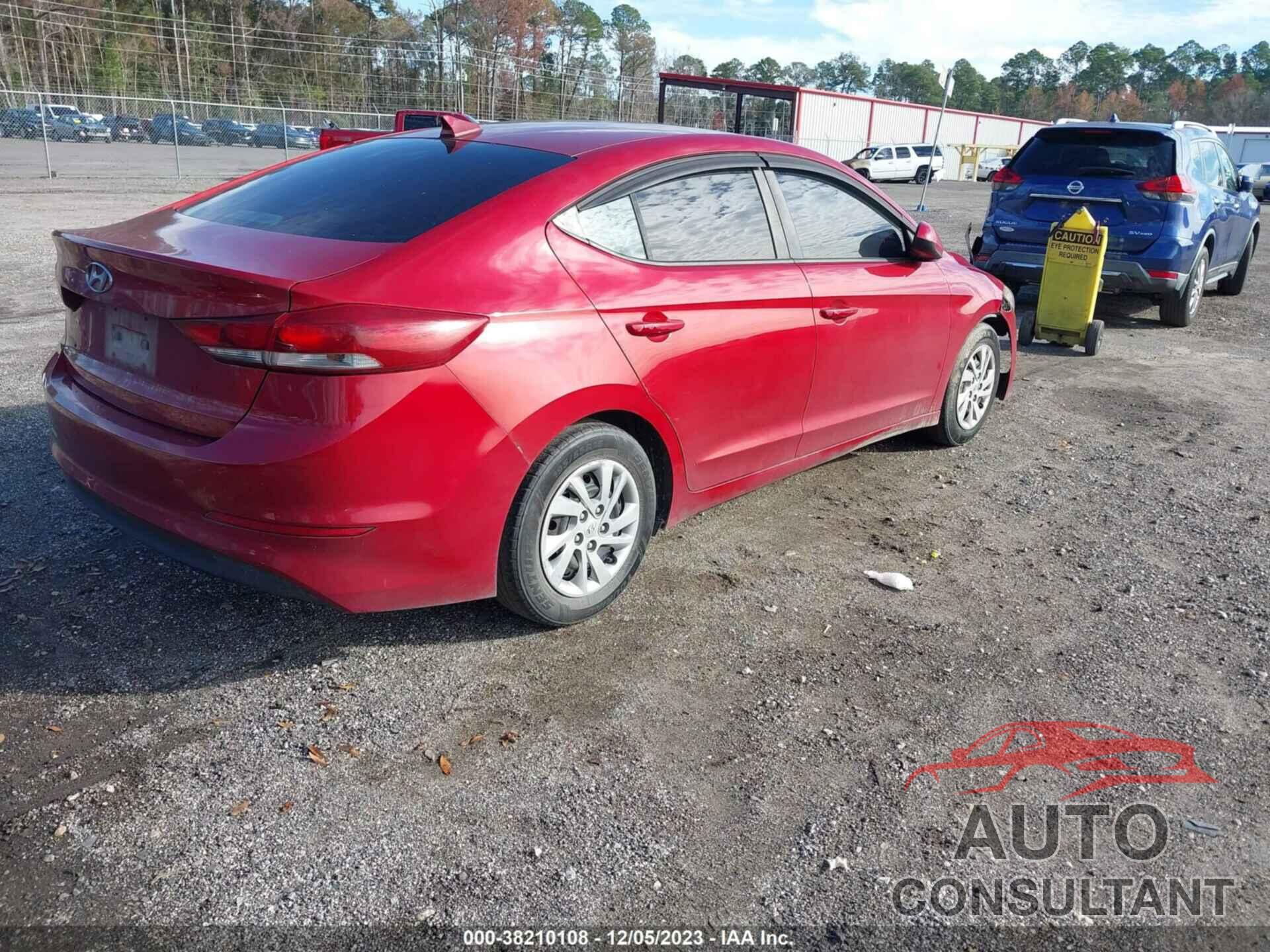 HYUNDAI ELANTRA 2017 - KMHD74LF3HU103837