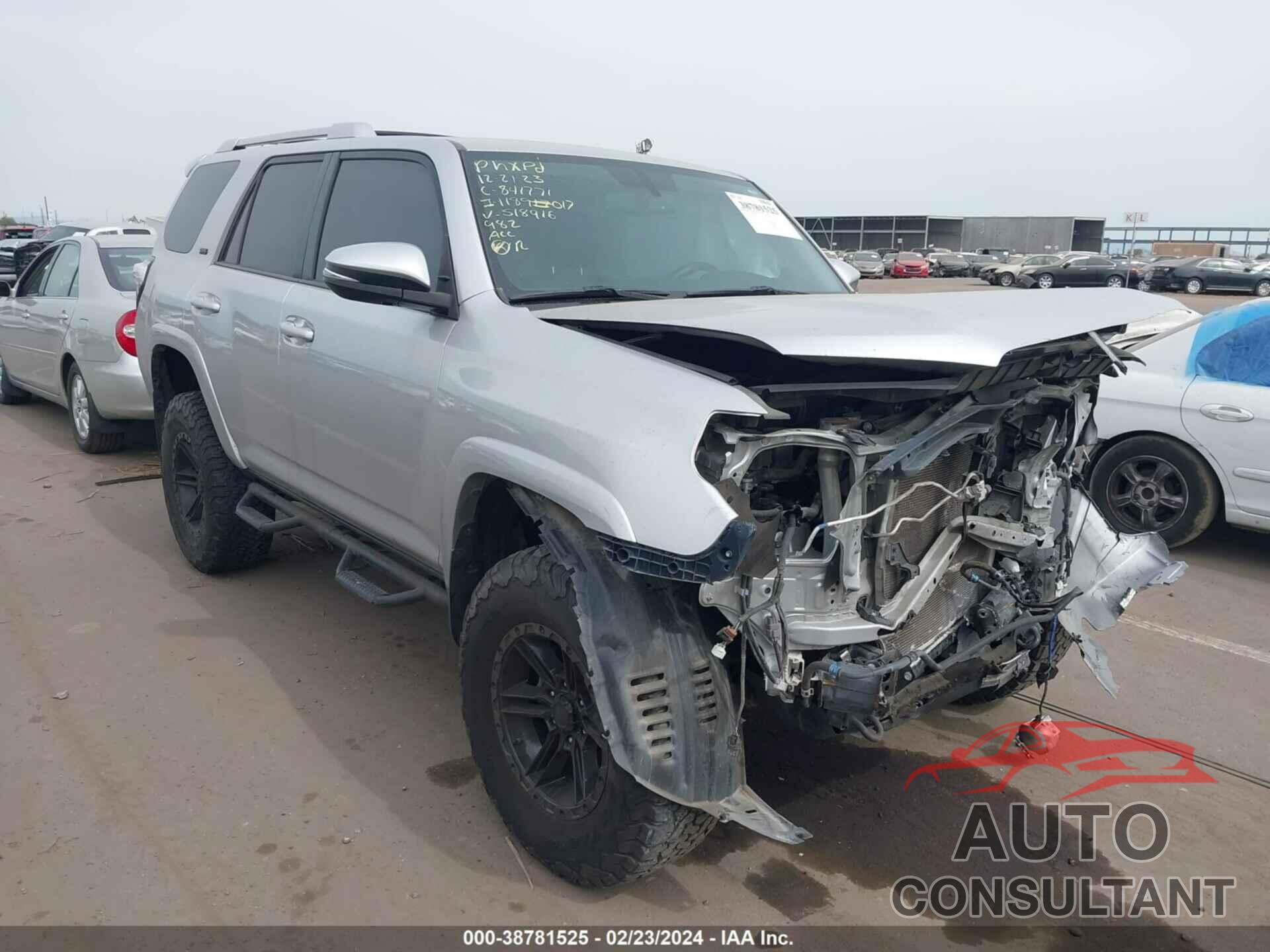 TOYOTA 4RUNNER 2018 - JTEBU5JRXJ5518916