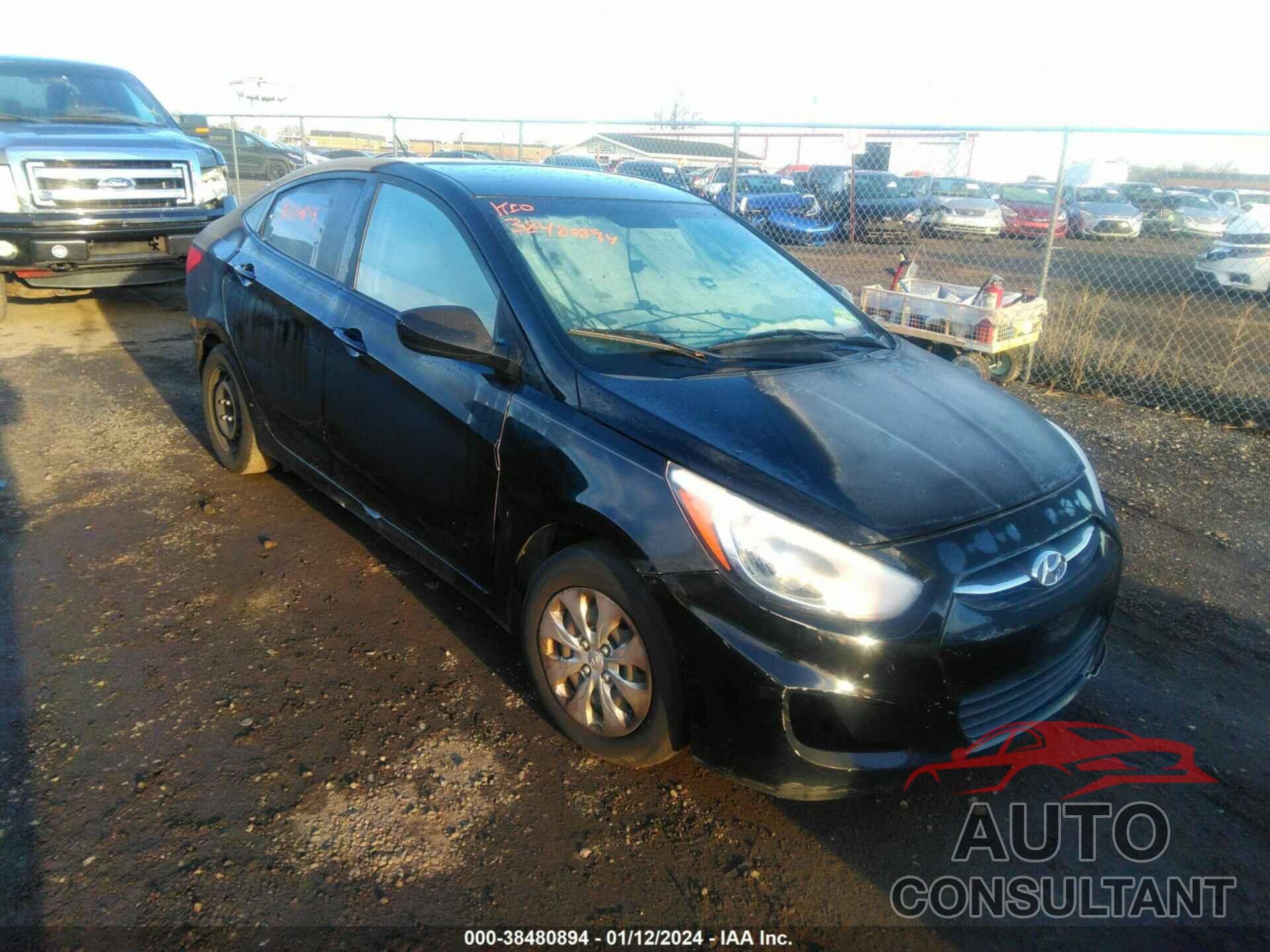 HYUNDAI ACCENT 2016 - KMHCT4AE8GU970148