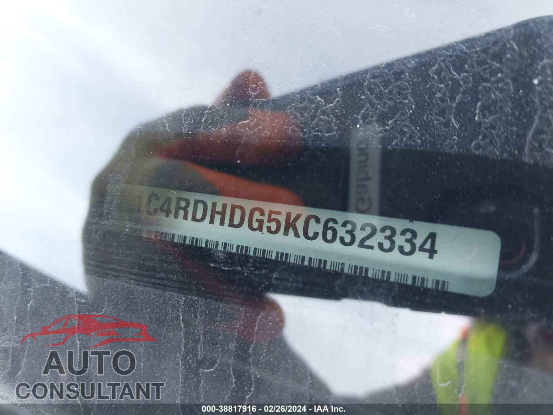 DODGE DURANGO 2019 - 1C4RDHDG5KC632334
