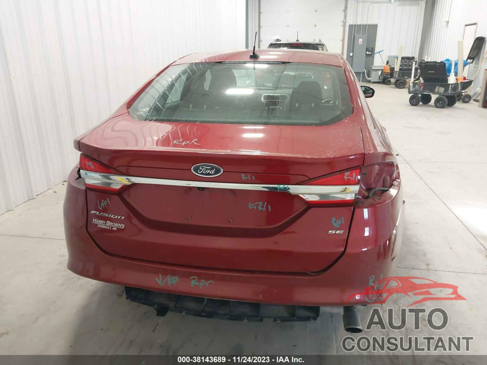 FORD FUSION 2017 - 3FA6P0H71HR200989