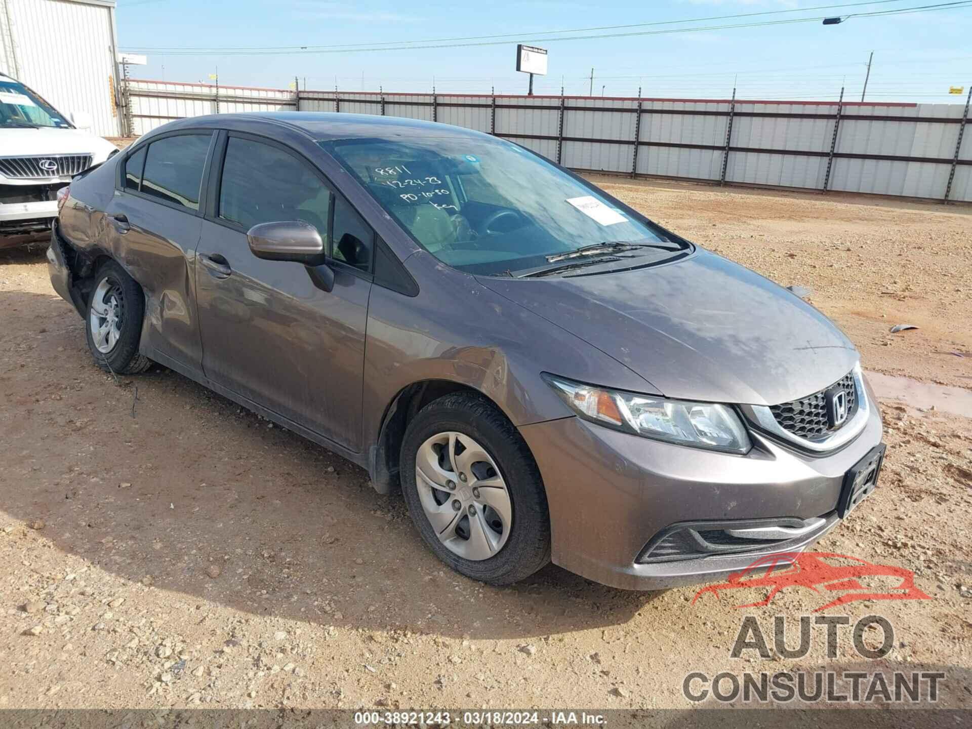 HONDA CIVIC 2014 - 19XFB2F5XEE068811