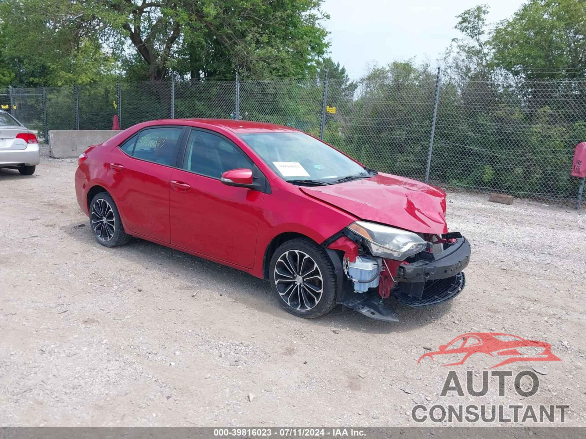 TOYOTA COROLLA 2016 - 2T1BURHE5GC580993