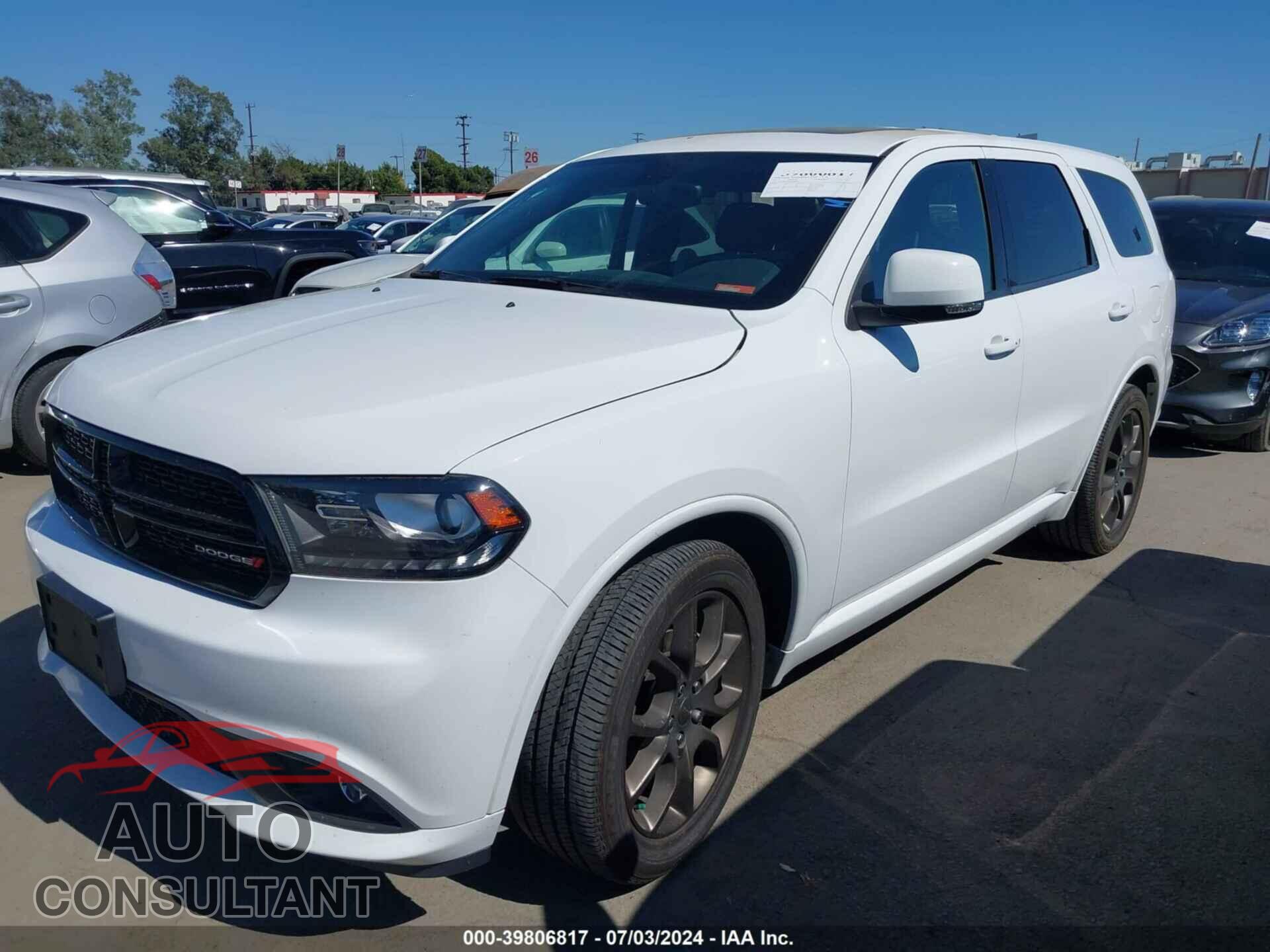 DODGE DURANGO 2017 - 1C4SDHCT2HC680687