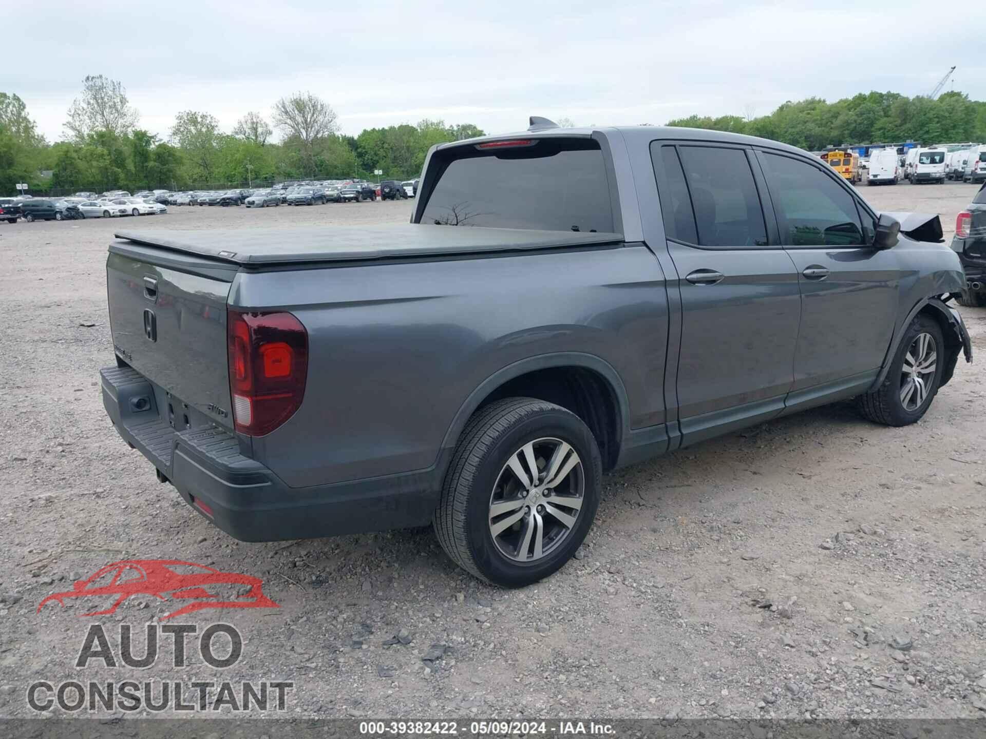 HONDA RIDGELINE 2017 - 5FPYK3F4XHB015537