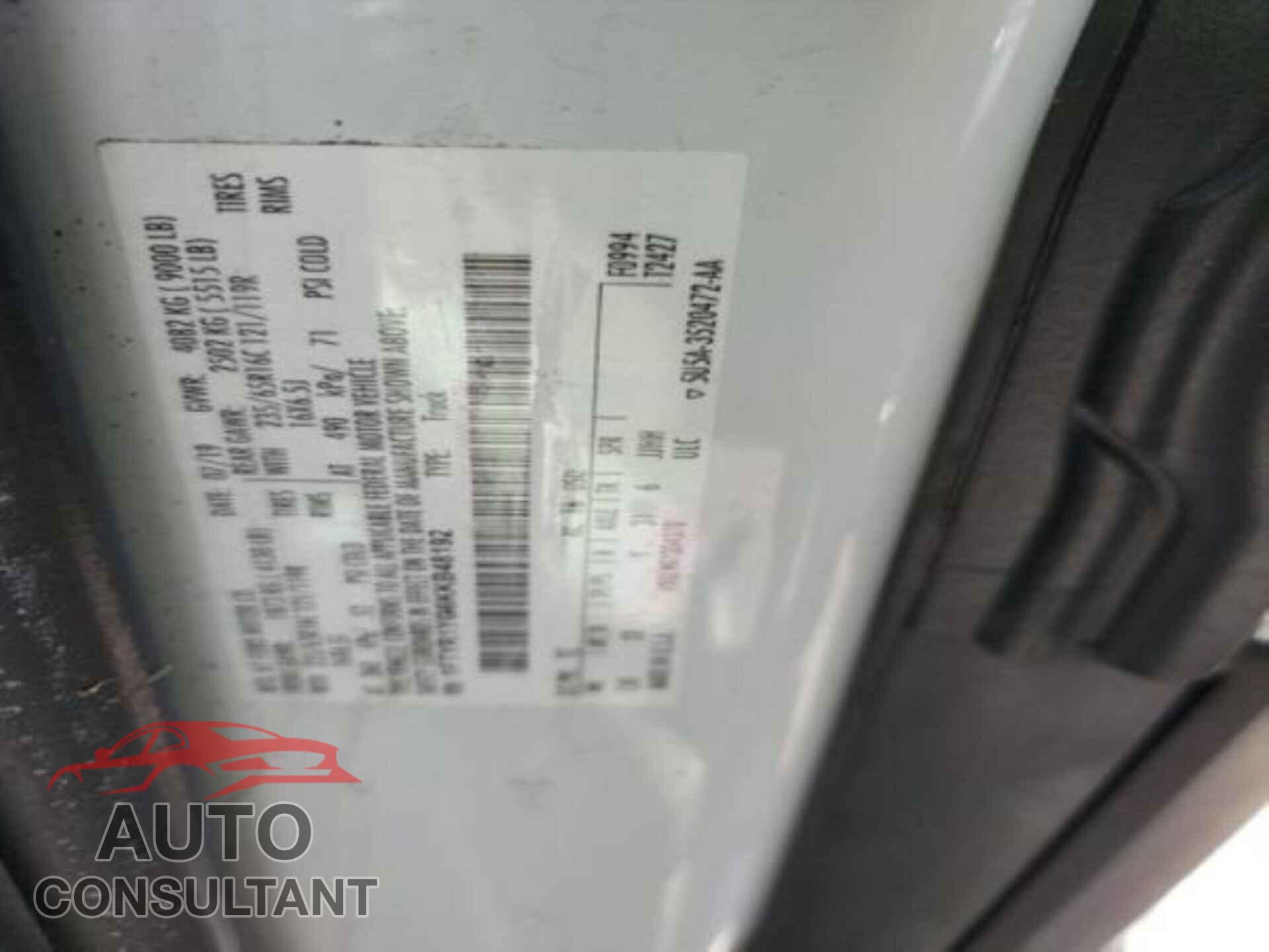 FORD TRANSIT 2019 - 1FTYR1YG6KKB48192