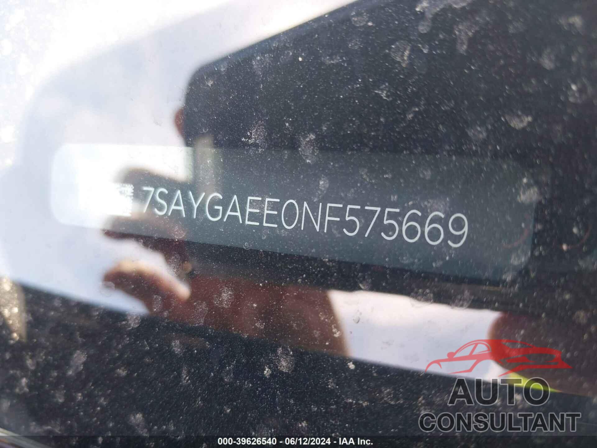 TESLA MODEL Y 2022 - 7SAYGAEE0NF575669