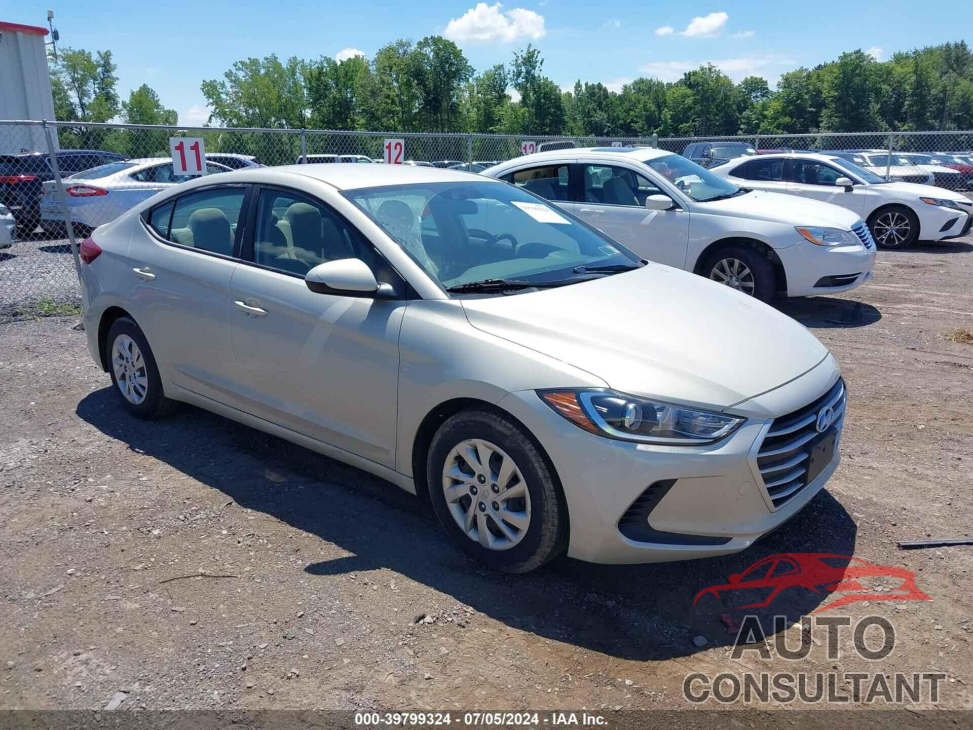 HYUNDAI ELANTRA 2017 - KMHD74LF3HU370136