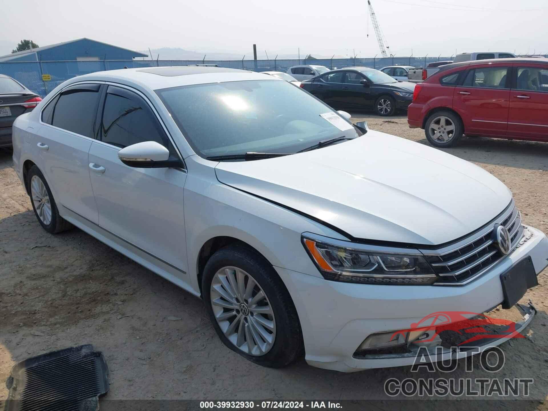 VOLKSWAGEN PASSAT 2016 - 1VWBT7A39GC068059