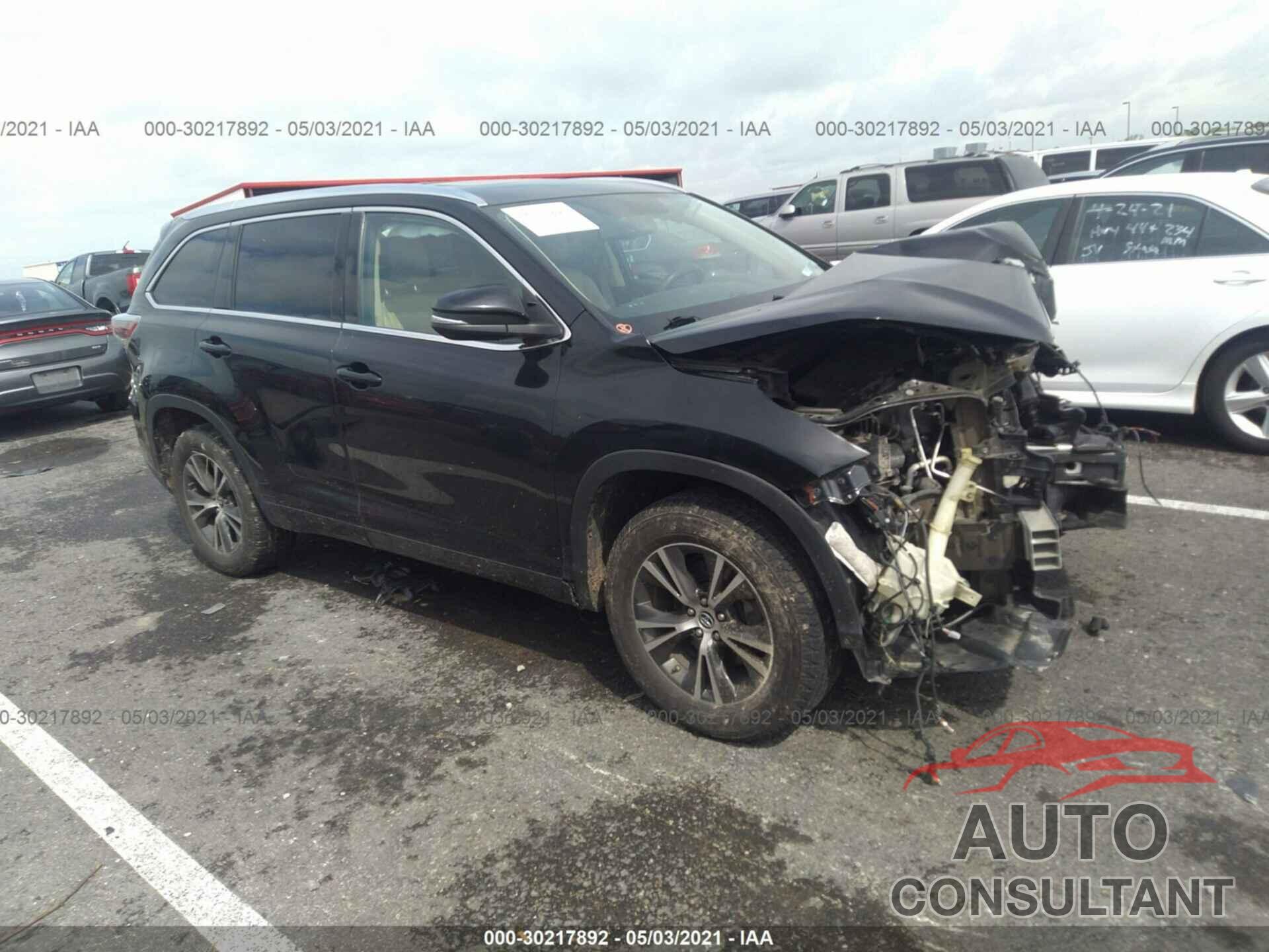 TOYOTA HIGHLANDER 2016 - 5TDKKRFH9GS144545