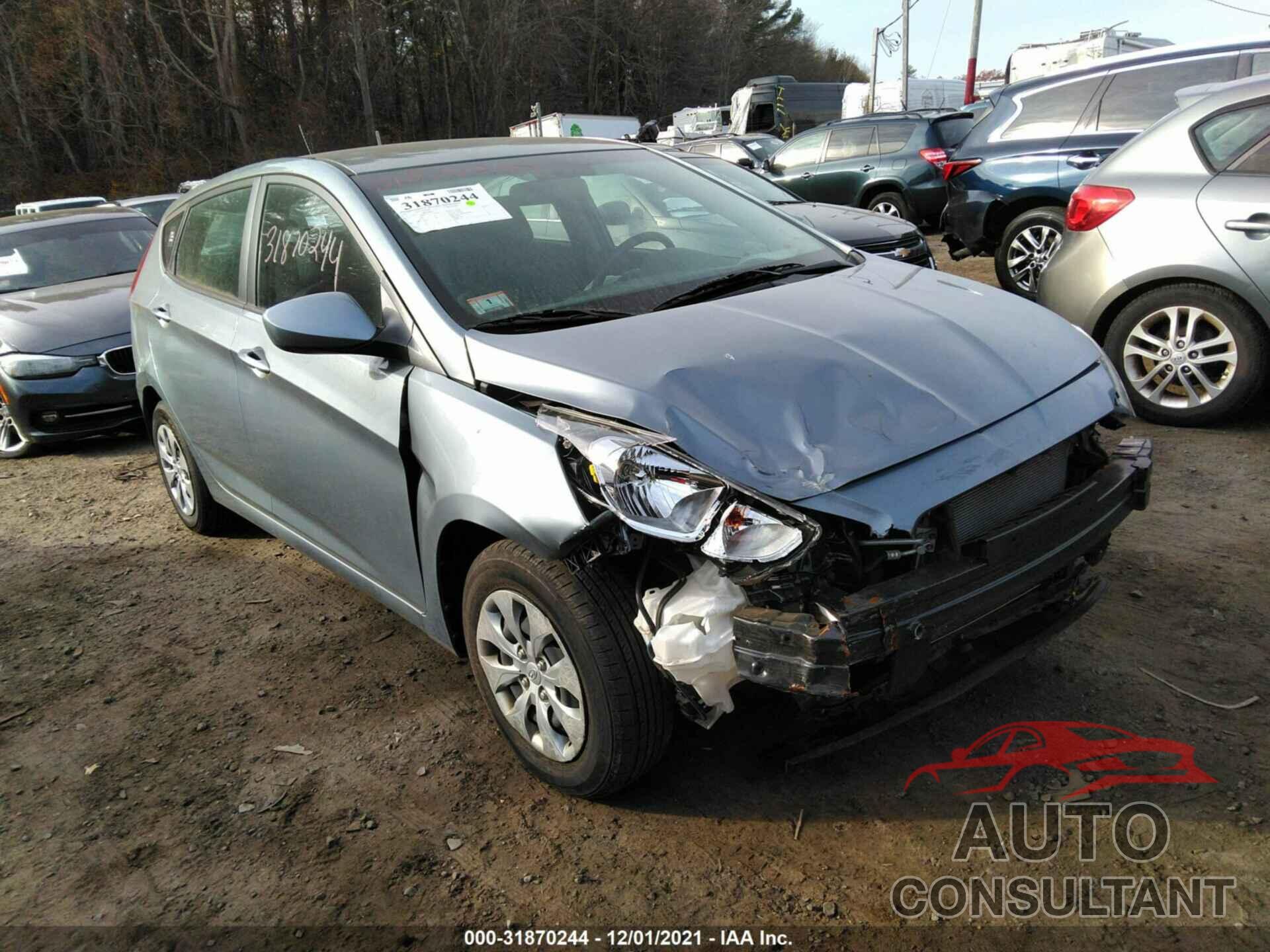 HYUNDAI ACCENT 2017 - KMHCT5AE9HU355633