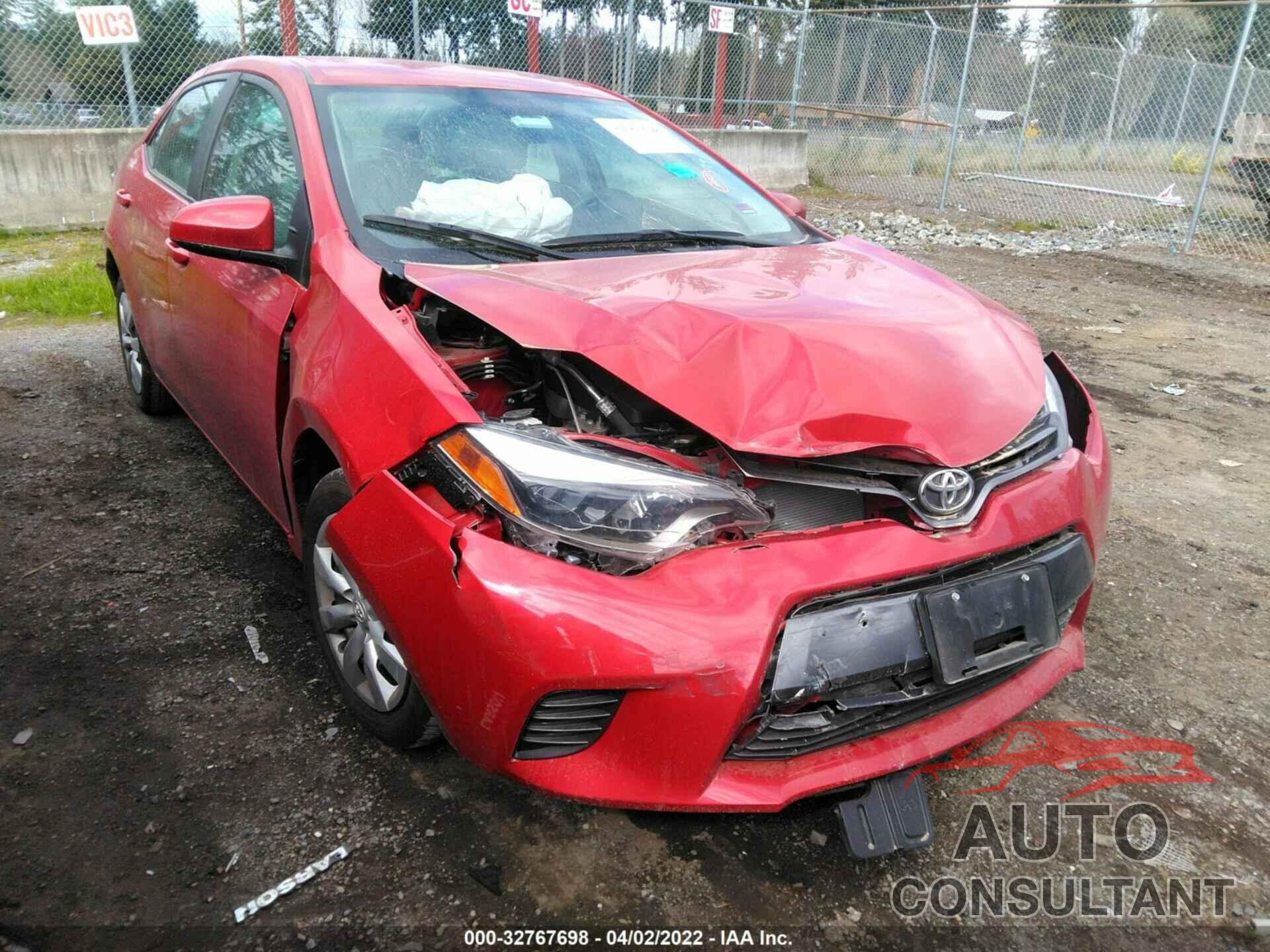 TOYOTA COROLLA 2016 - 2T1BURHE4GC621095