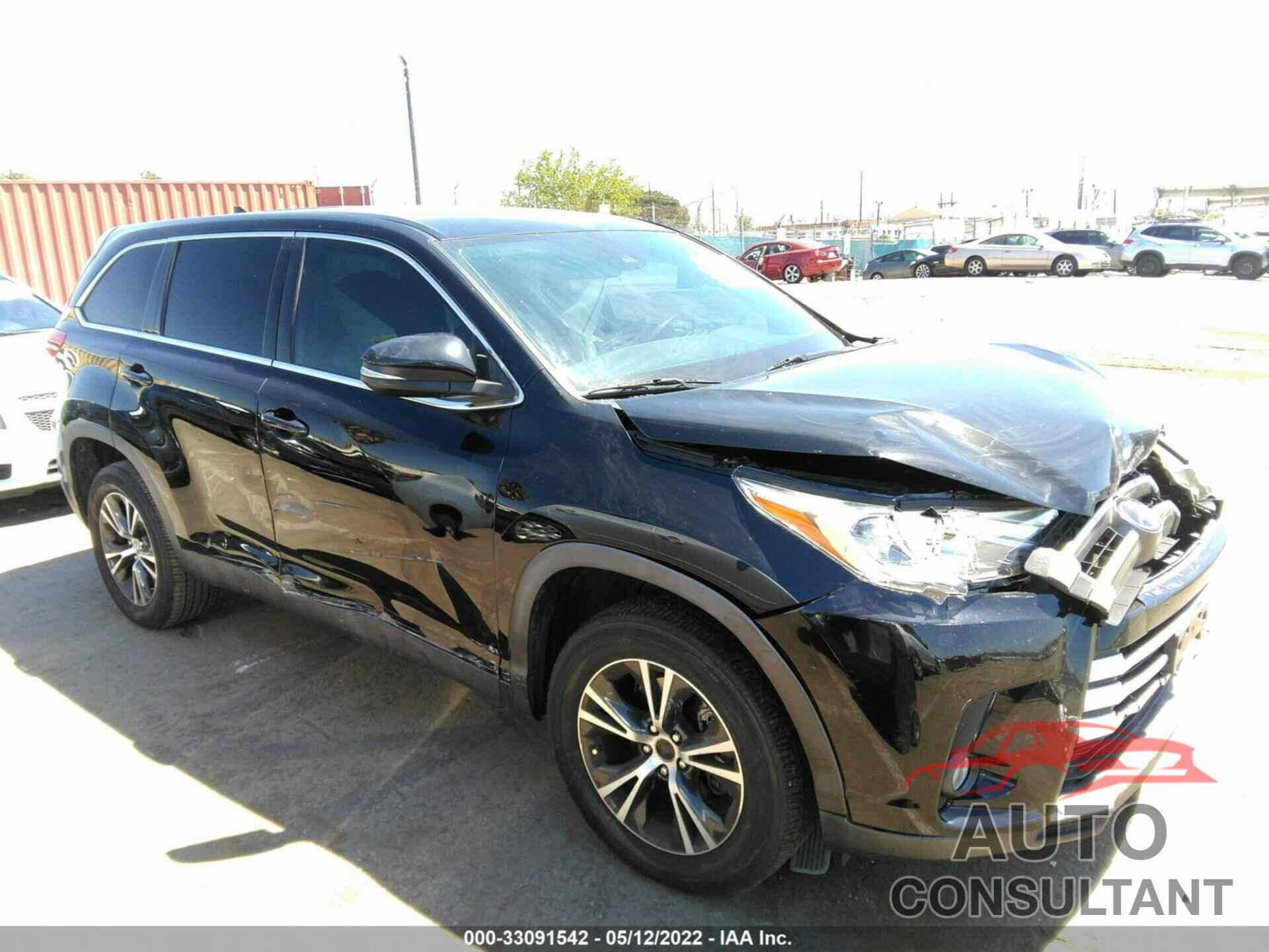 TOYOTA HIGHLANDER 2019 - 5TDZZRFH3KS300923