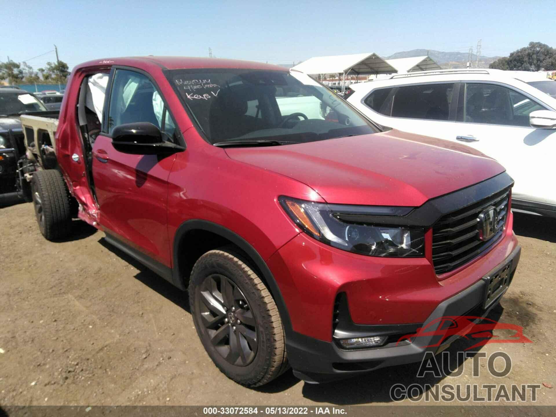 HONDA RIDGELINE 2022 - 5FPYK3F18NB008362