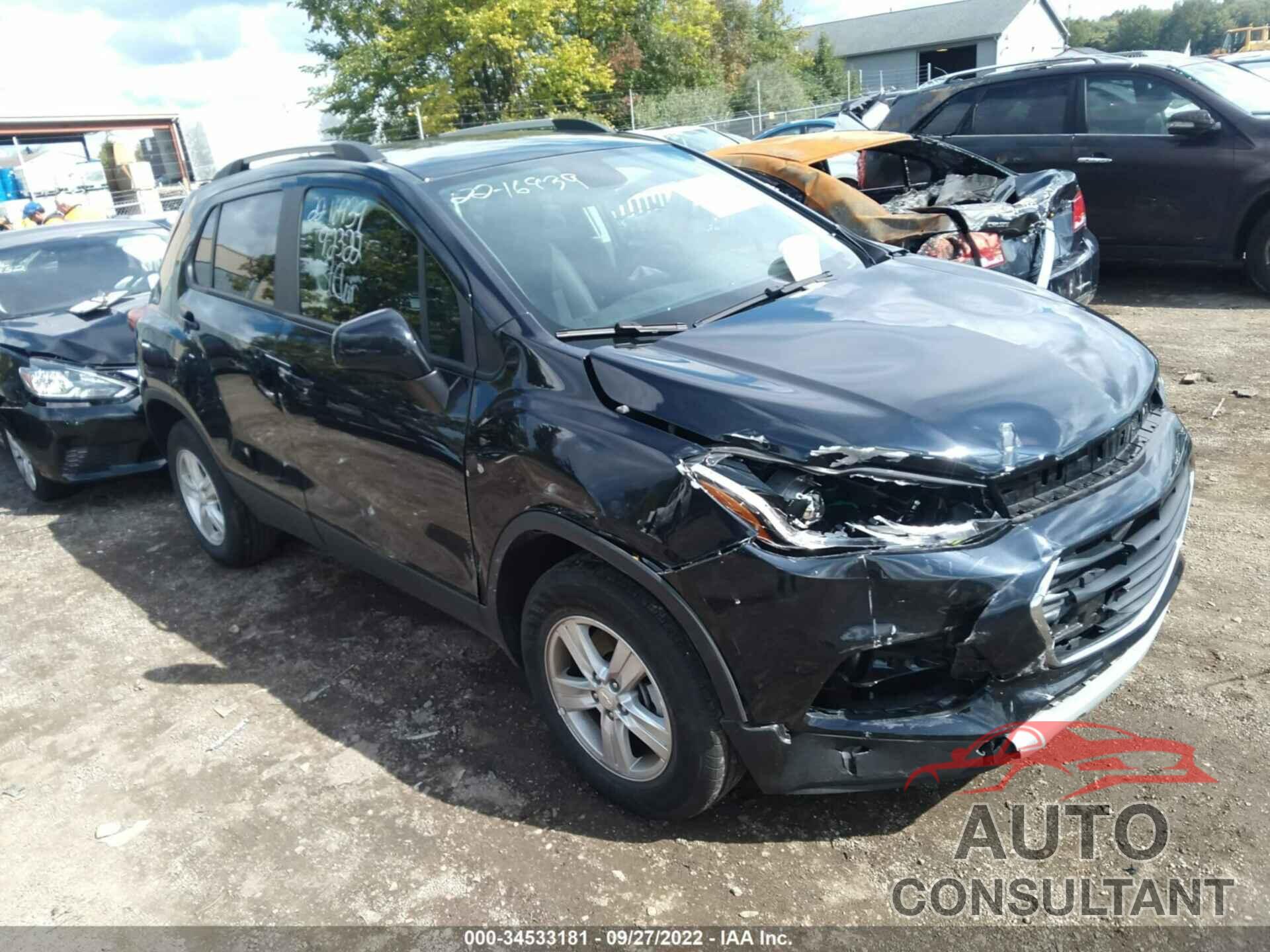 CHEVROLET TRAX 2022 - KL7CJPSM7NB522703