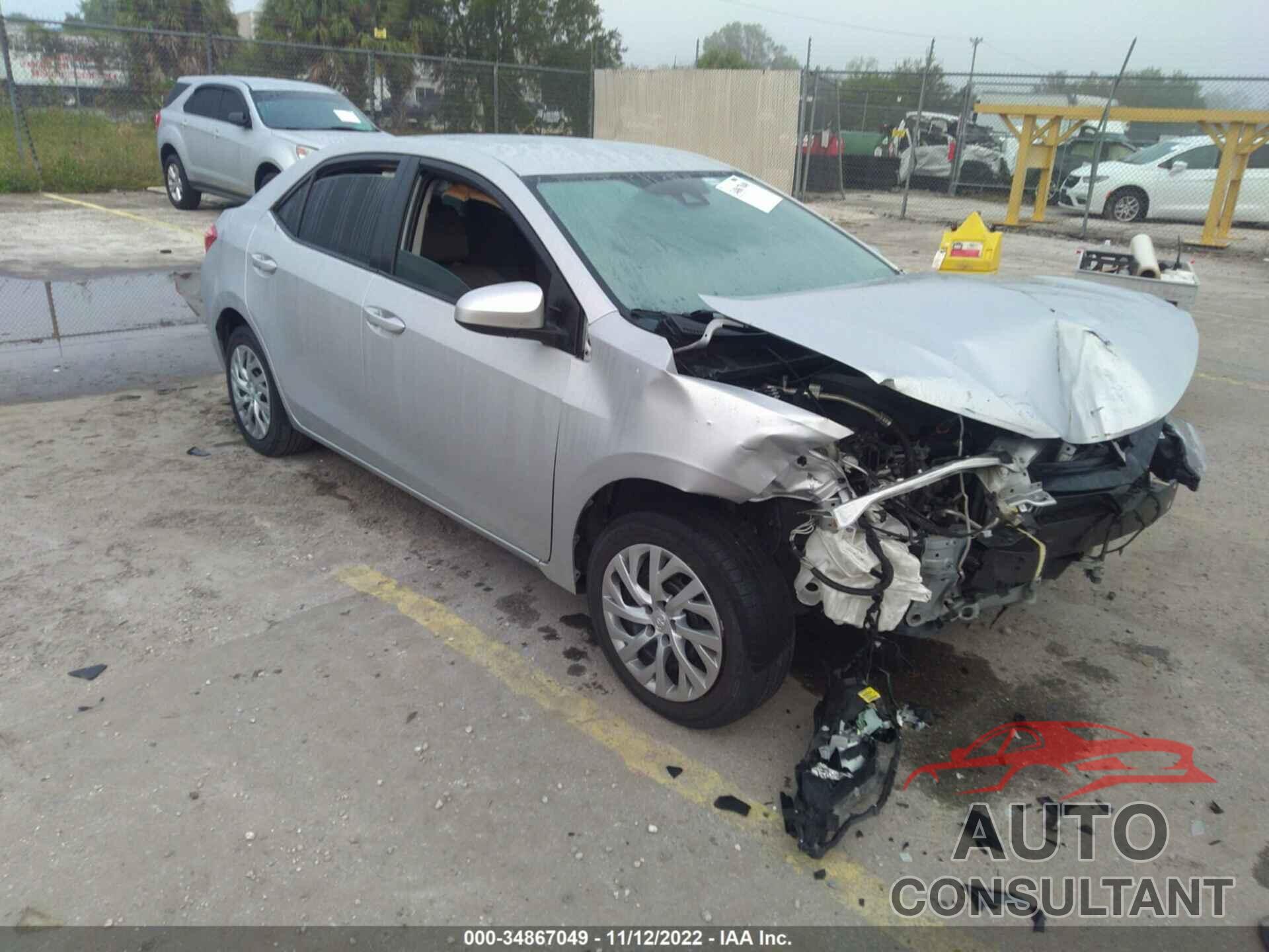 TOYOTA COROLLA 2019 - 2T1BURHE4KC152518