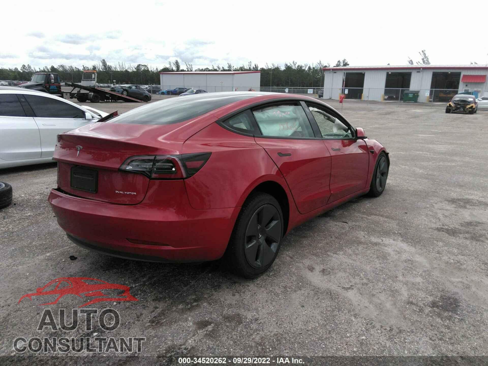 TESLA MODEL 3 2022 - 5YJ3E1EB0NF173850