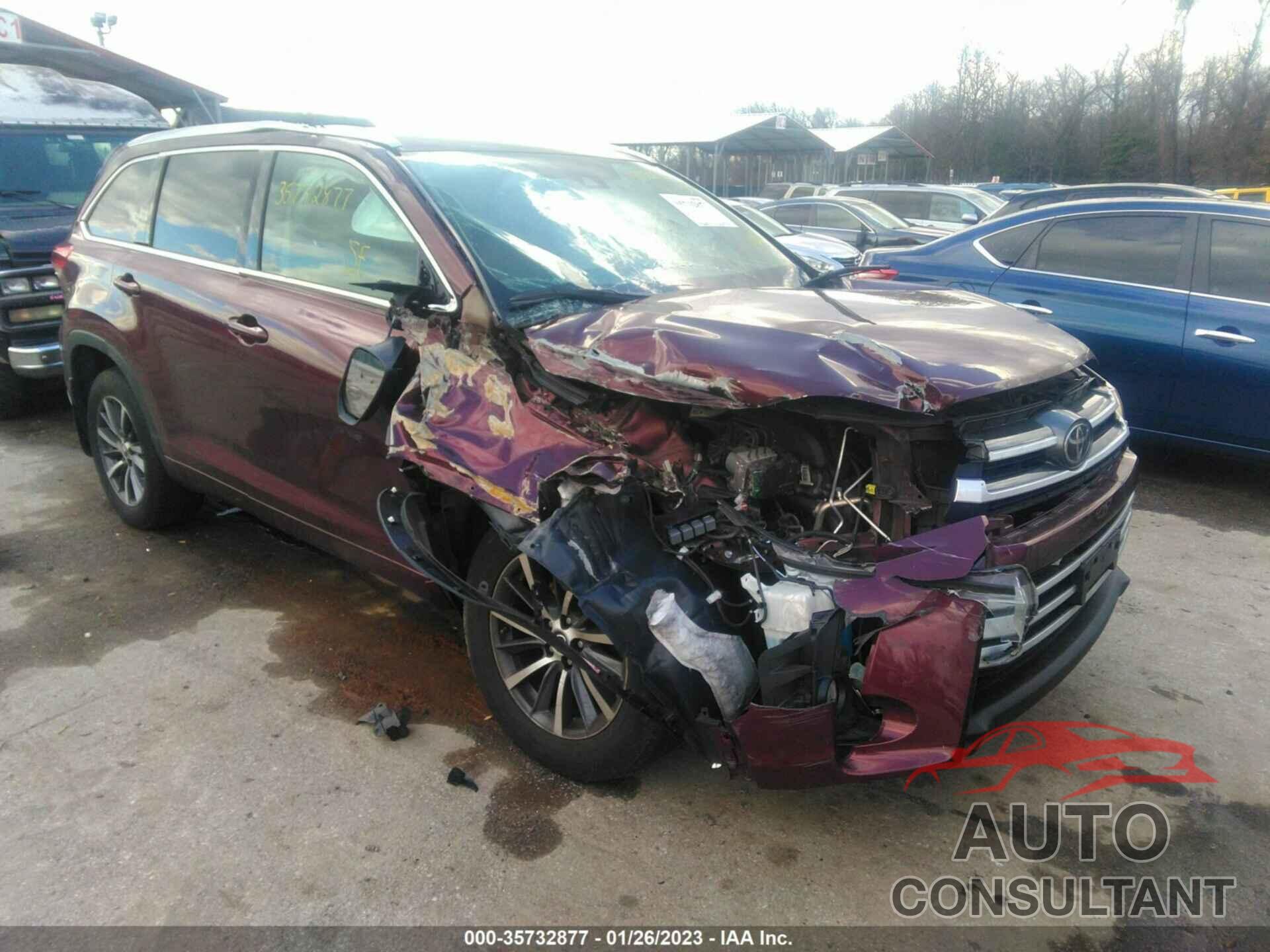TOYOTA HIGHLANDER 2017 - 5TDJZRFH5HS374513
