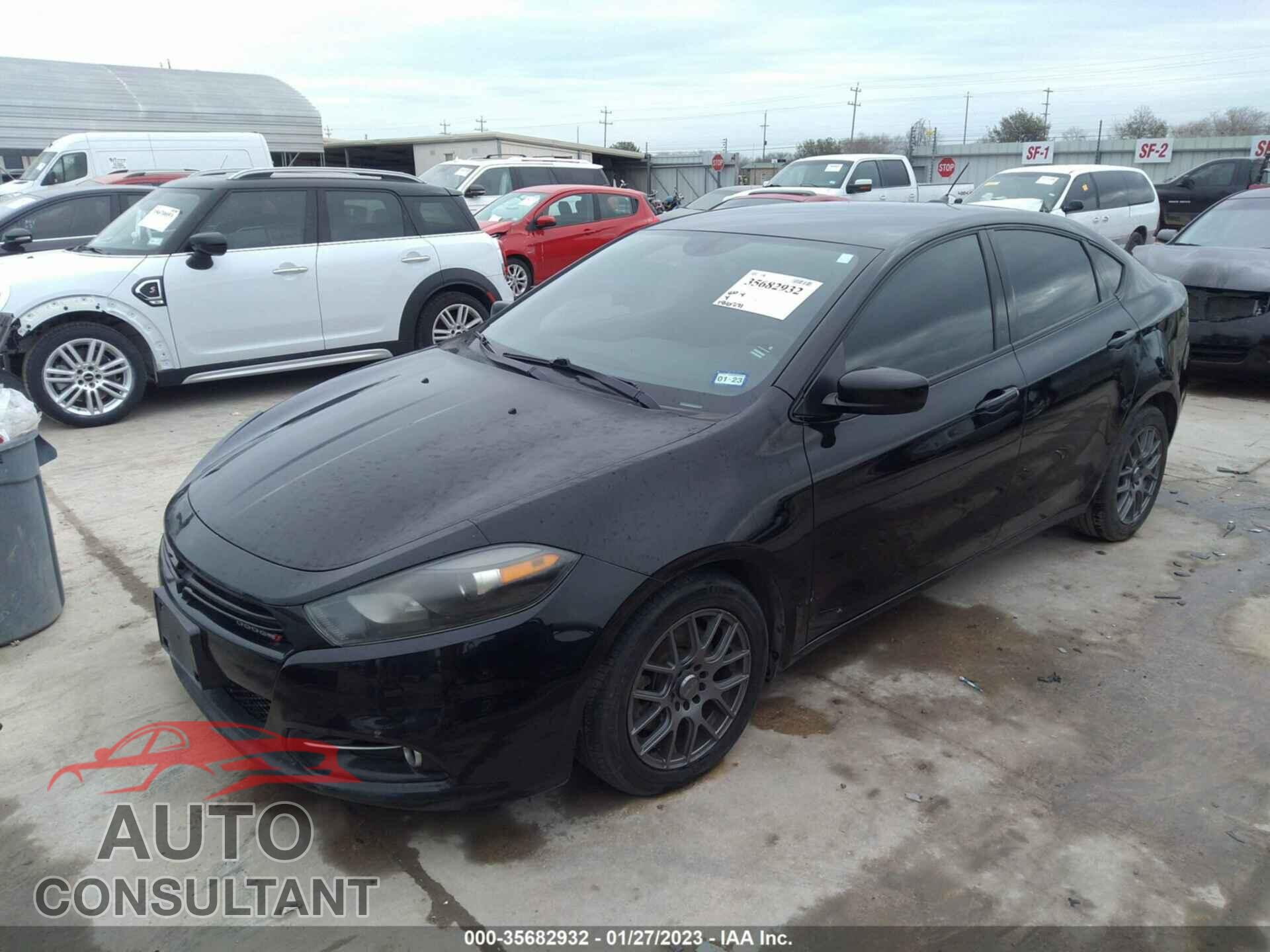 DODGE DART 2015 - 1C3CDFBB4FD126628