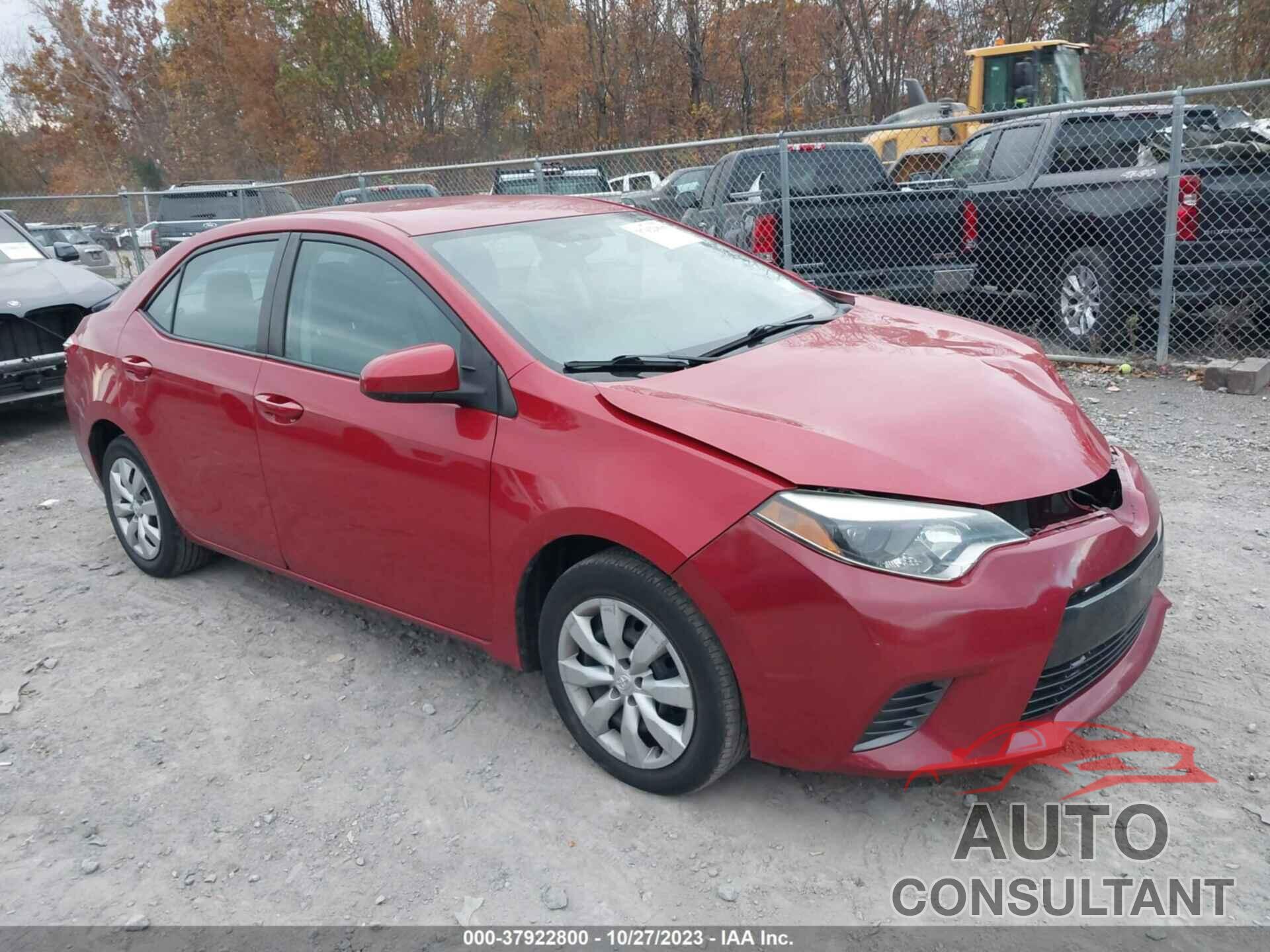 TOYOTA COROLLA 2016 - 2T1BURHE2GC646318