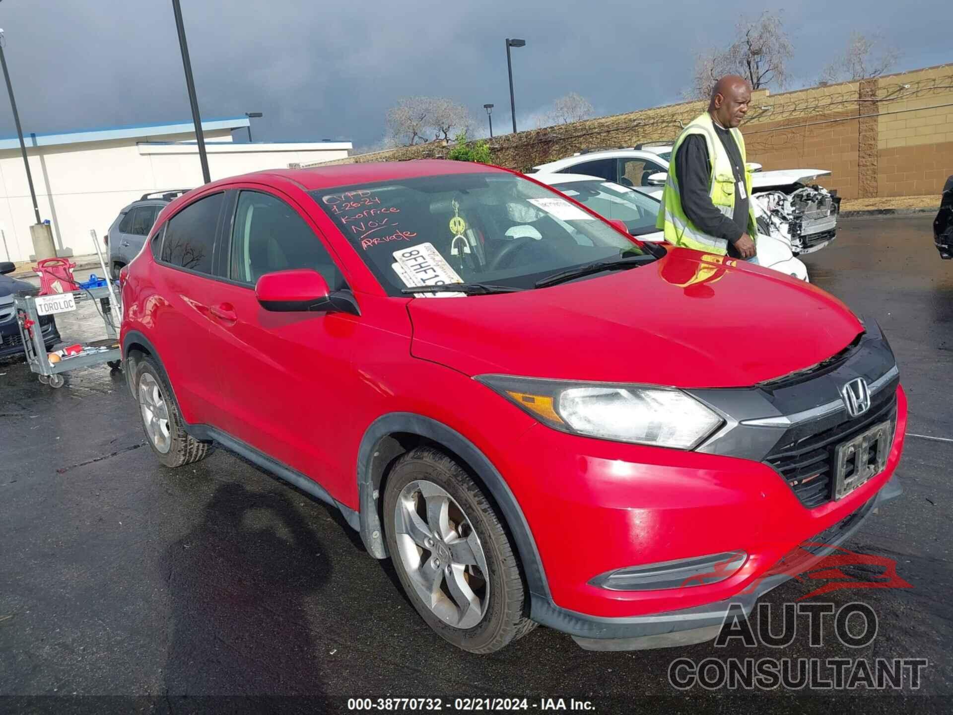 HONDA HR-V 2018 - 3CZRU5H36JM720760