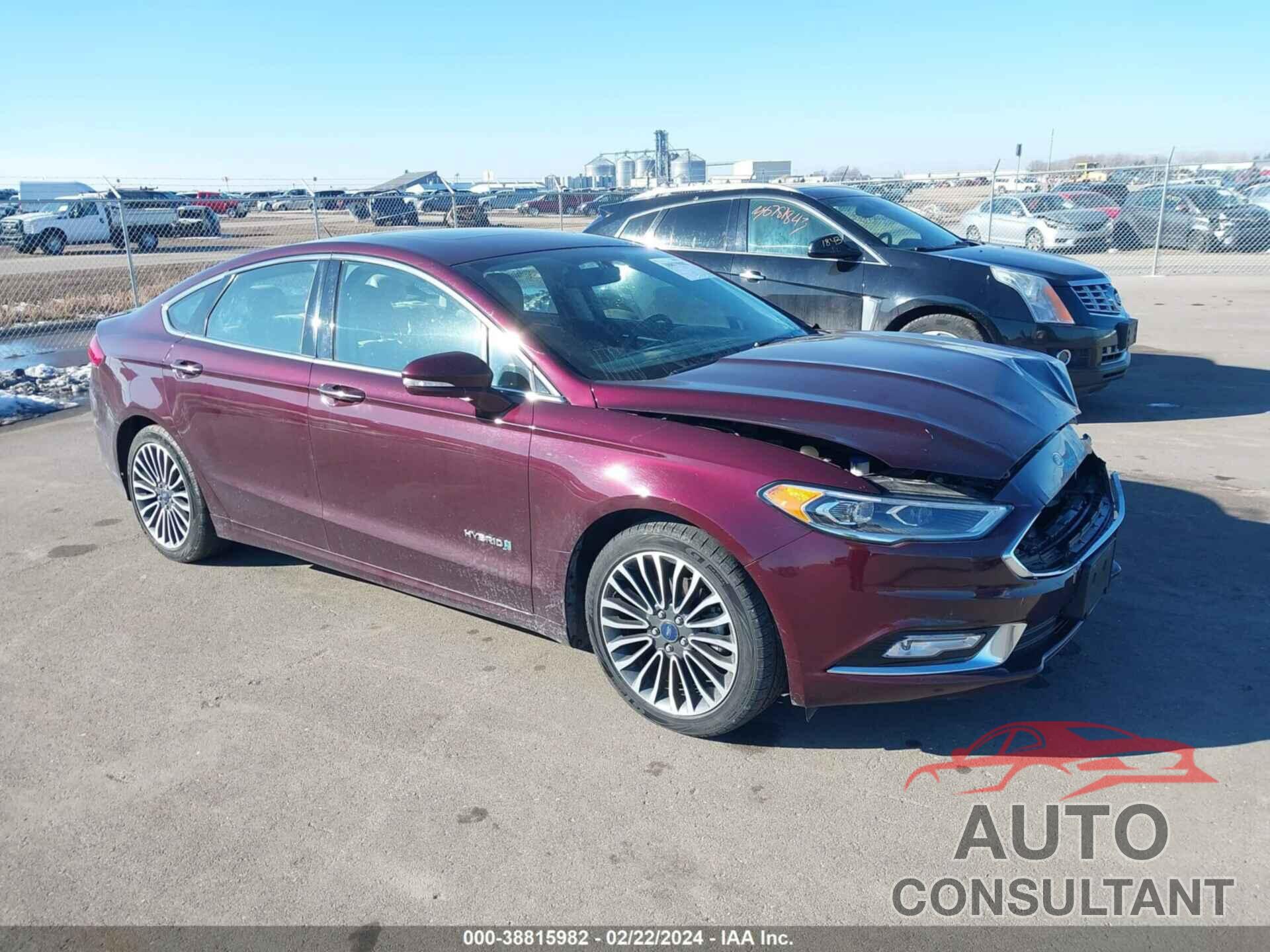 FORD FUSION HYBRID 2017 - 3FA6P0RU5HR370891