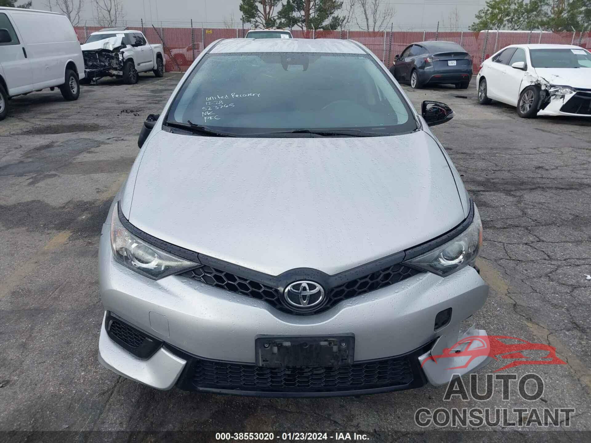 TOYOTA COROLLA IM 2017 - JTNKARJE9HJ523765