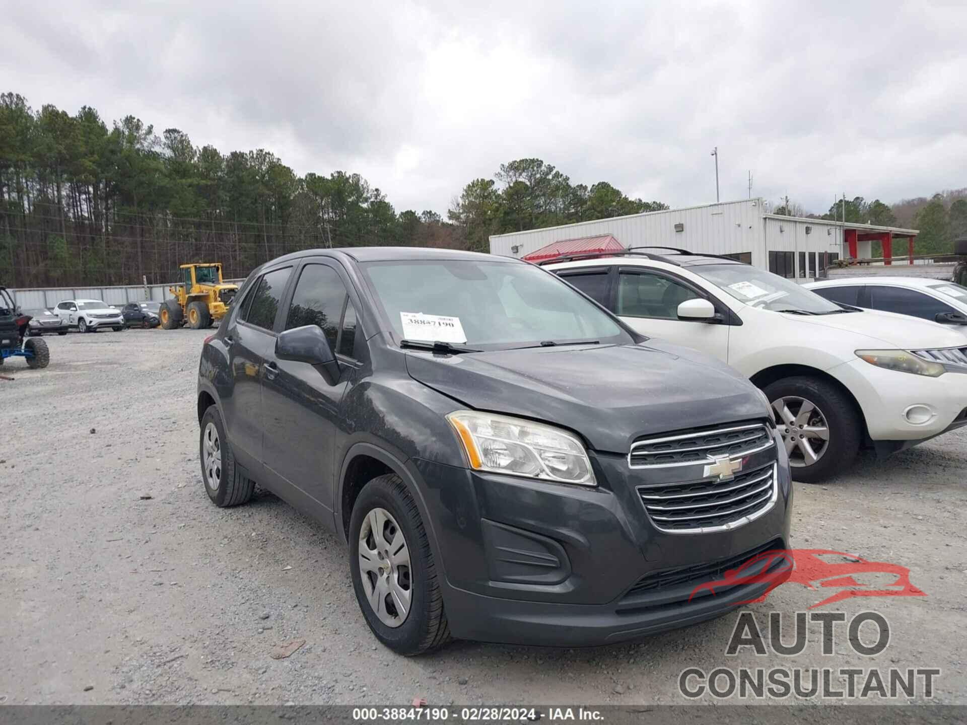 CHEVROLET TRAX 2016 - 3GNCJKSB3GL278350