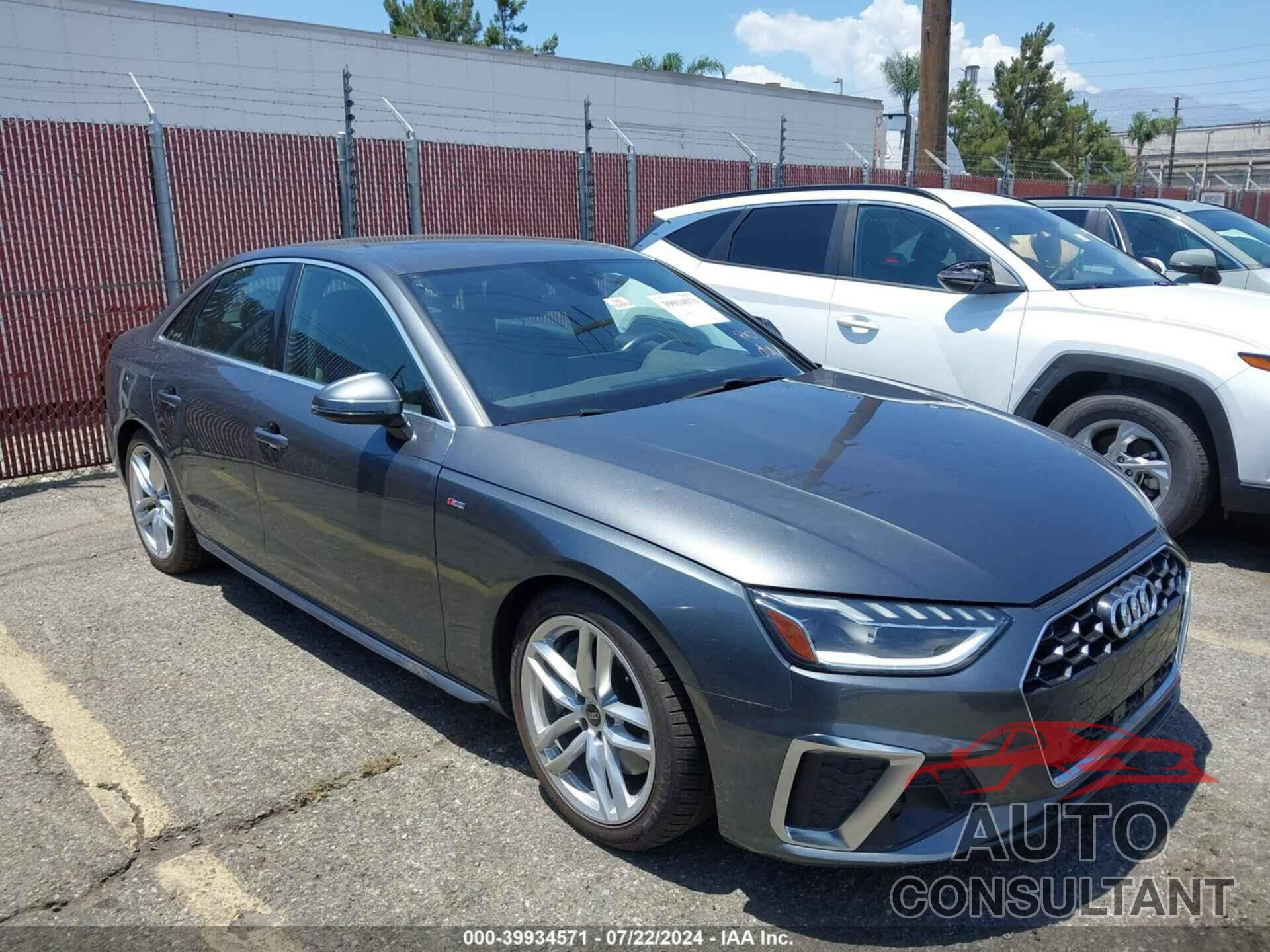 AUDI A4 2023 - WAUEAAF43PN005920