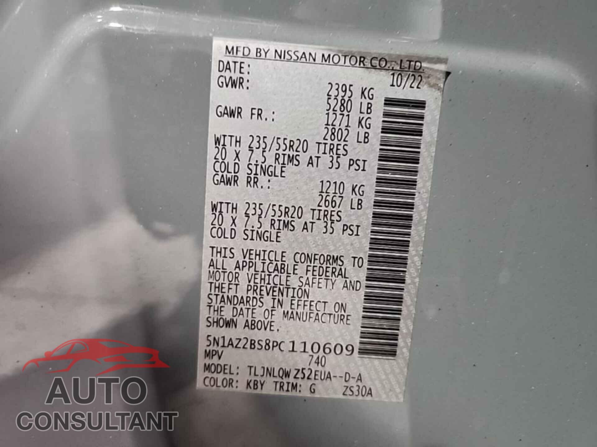 NISSAN MURANO 2023 - 5N1AZ2BS8PC110609