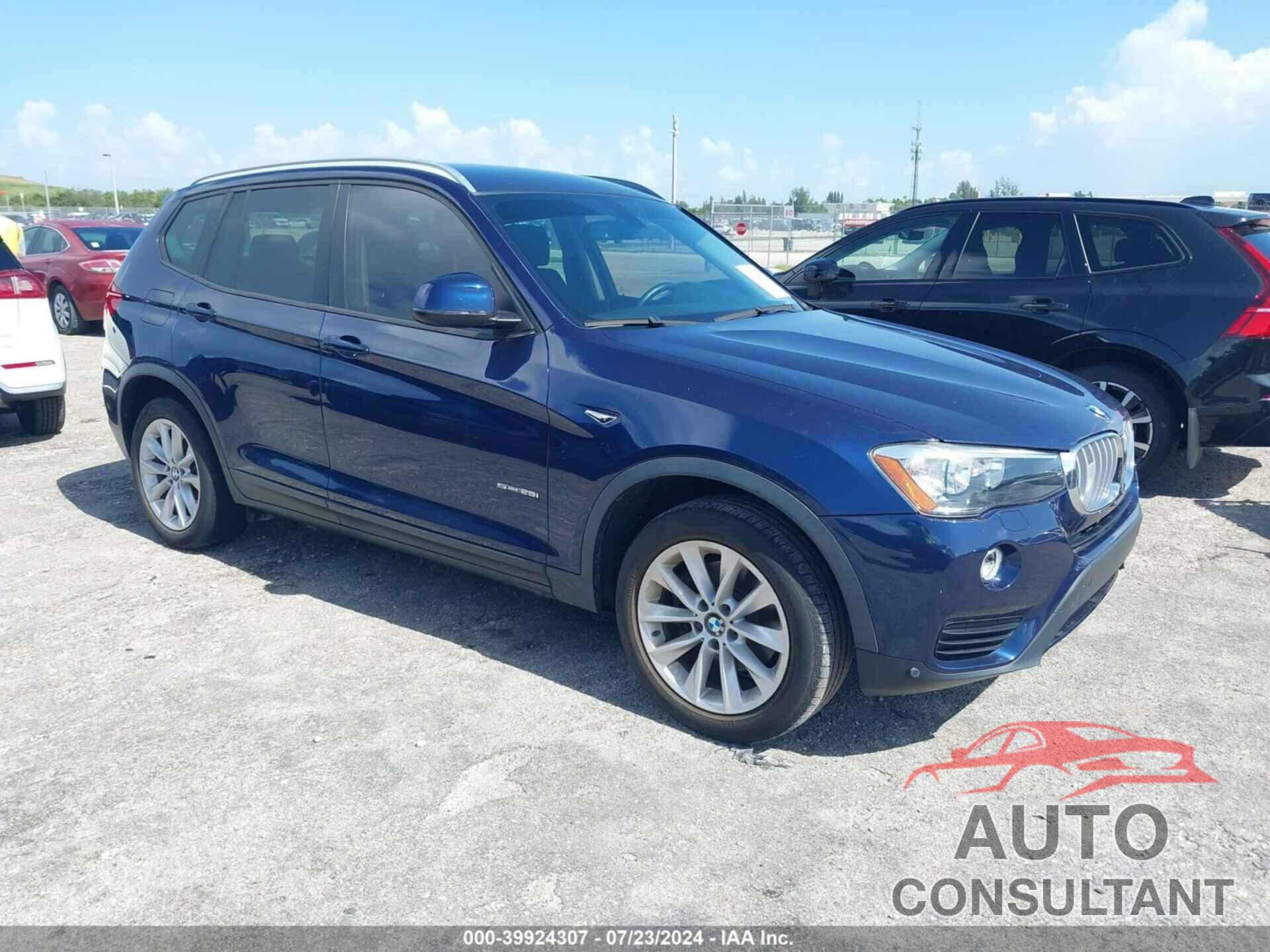 BMW X3 2017 - 5UXWZ7C36H0X42749