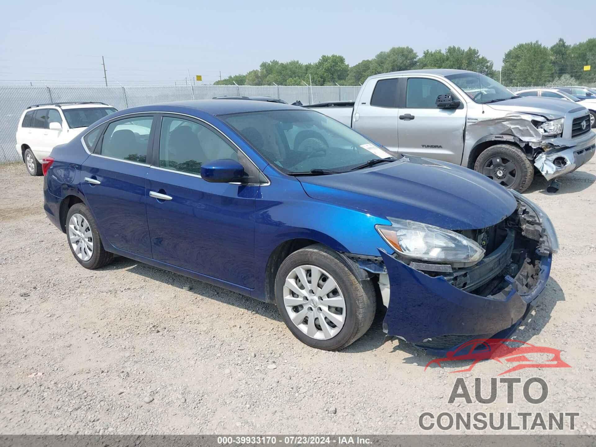 NISSAN SENTRA 2019 - 3N1AB7AP9KY338107