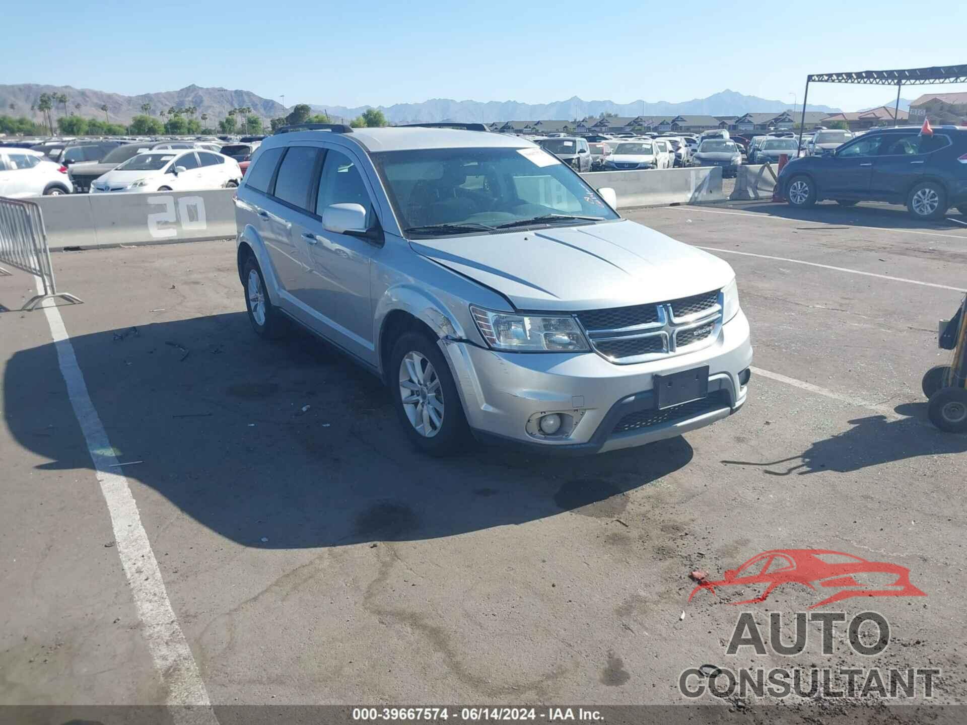 DODGE JOURNEY 2013 - 3C4PDCBG1DT601344