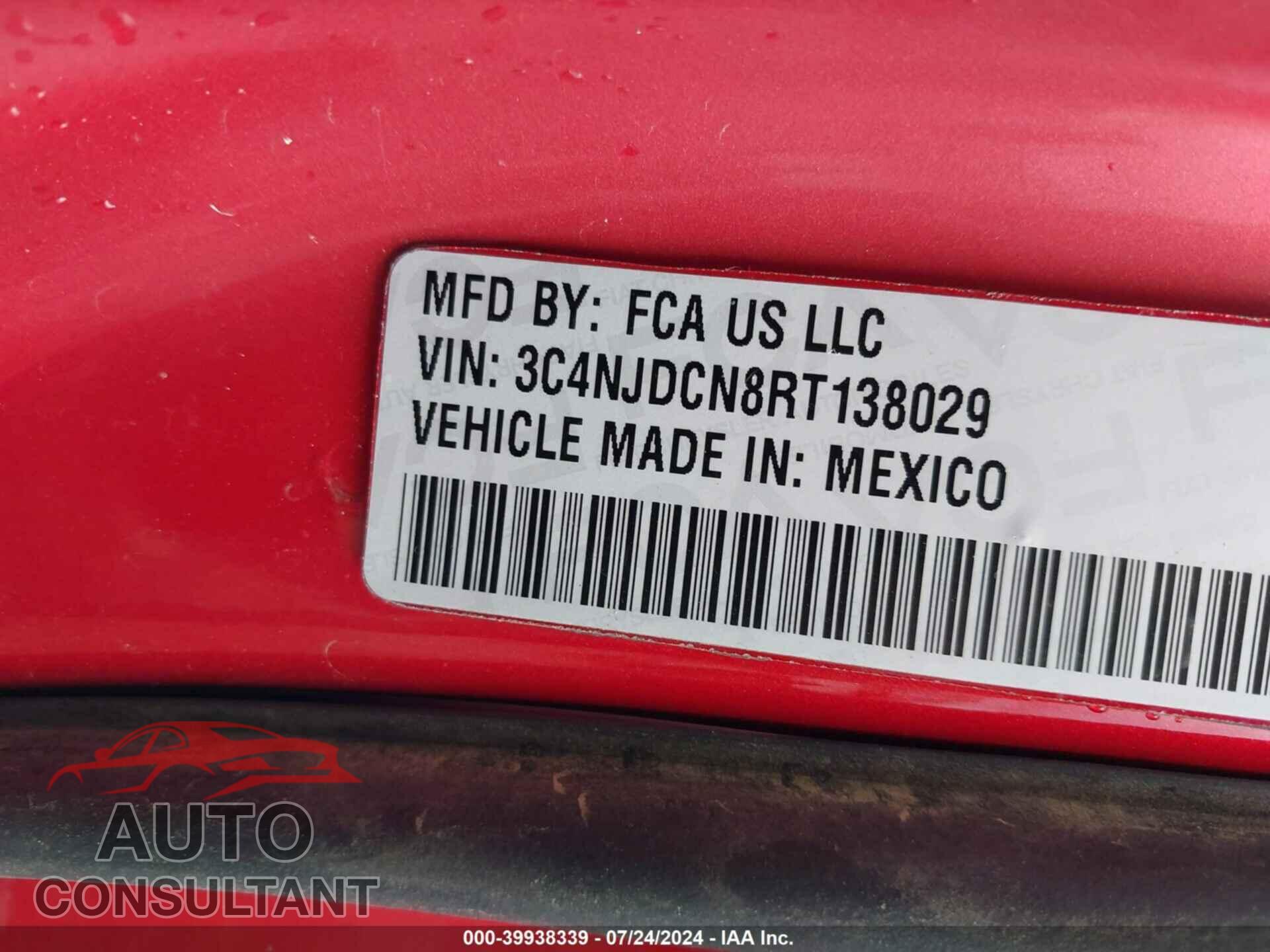 JEEP COMPASS 2024 - 3C4NJDCN8RT138029