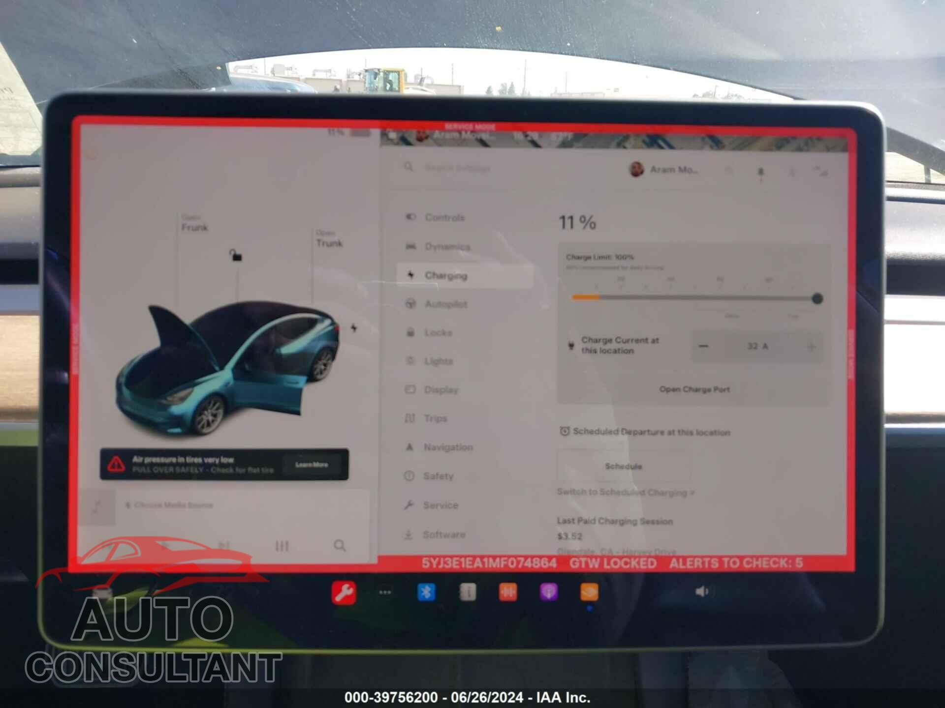 TESLA MODEL 3 2021 - 5YJ3E1EA1MF074864