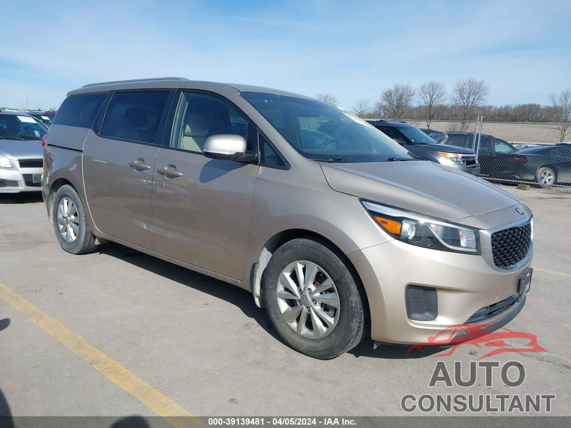 KIA SEDONA 2016 - KNDMB5C17G6199908