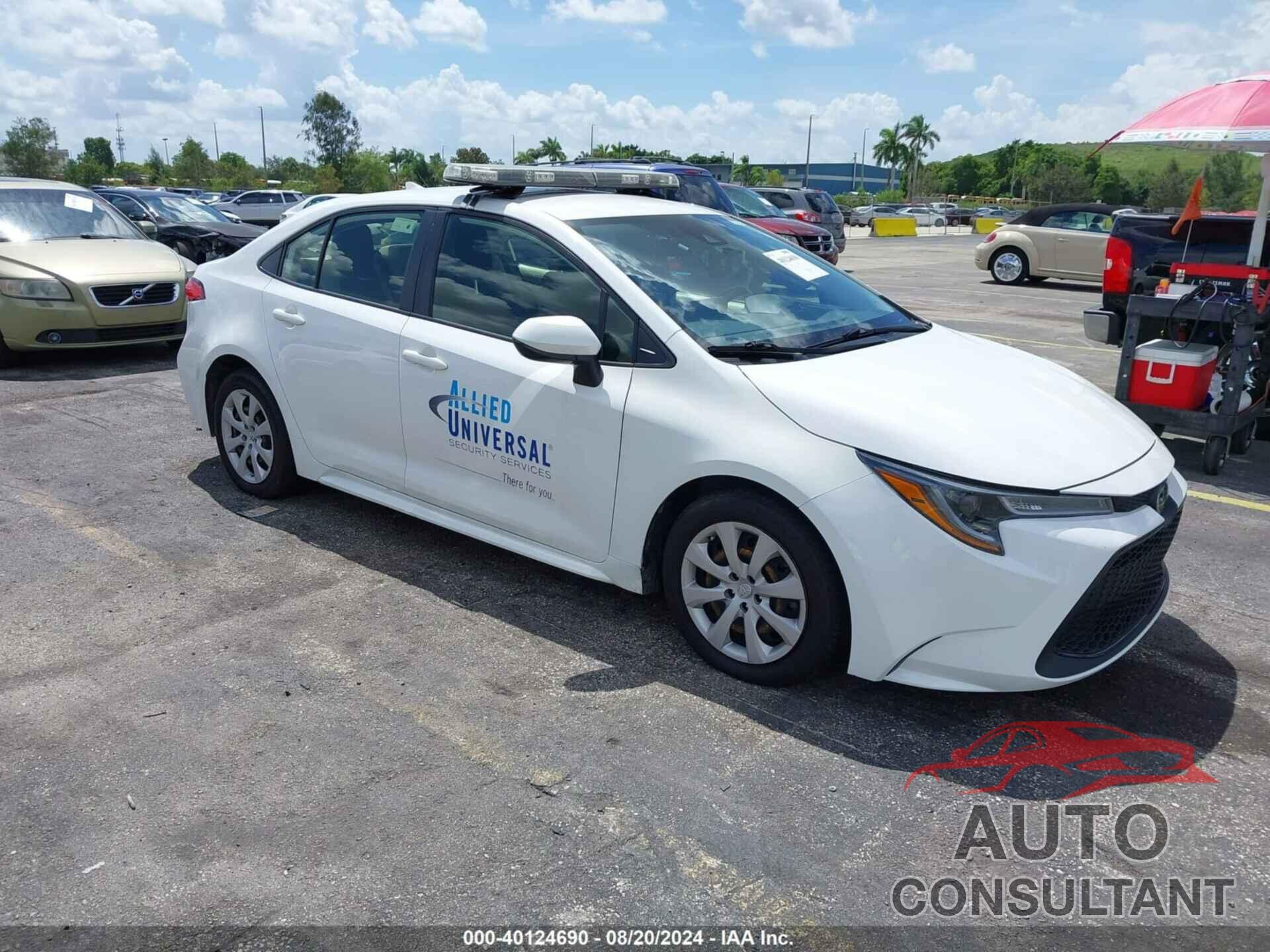 TOYOTA COROLLA 2021 - JTDEPMAE5MJ187027