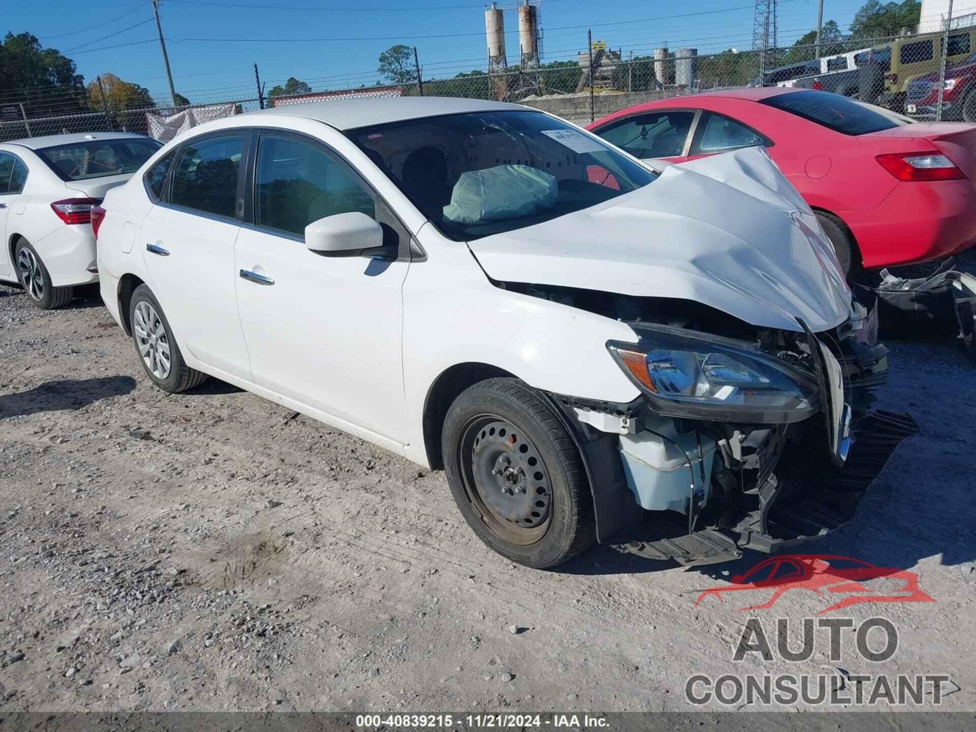 NISSAN SENTRA 2018 - 3N1AB7AP1JY285224