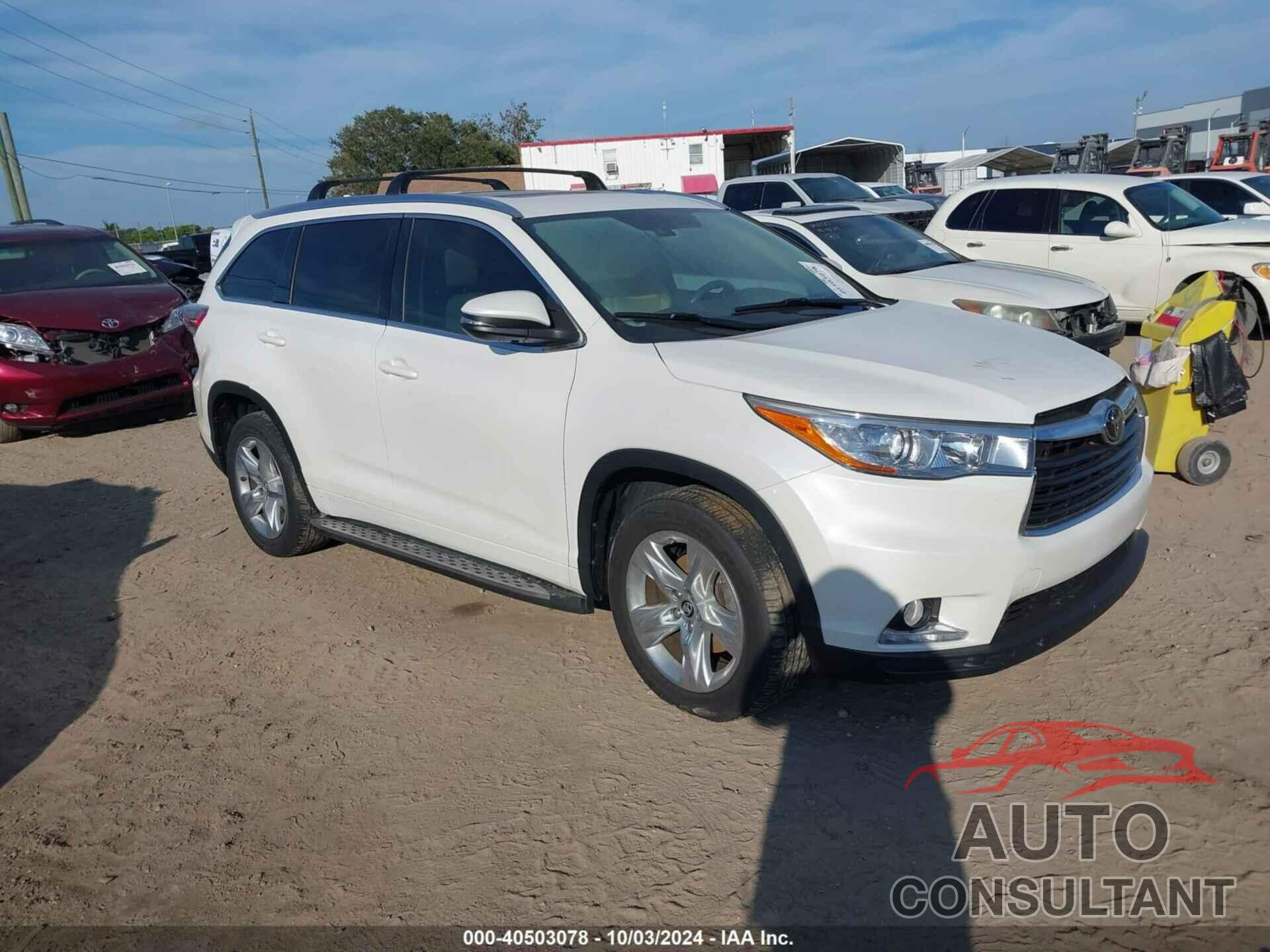 TOYOTA HIGHLANDER 2016 - 5TDYKRFH5GS173941